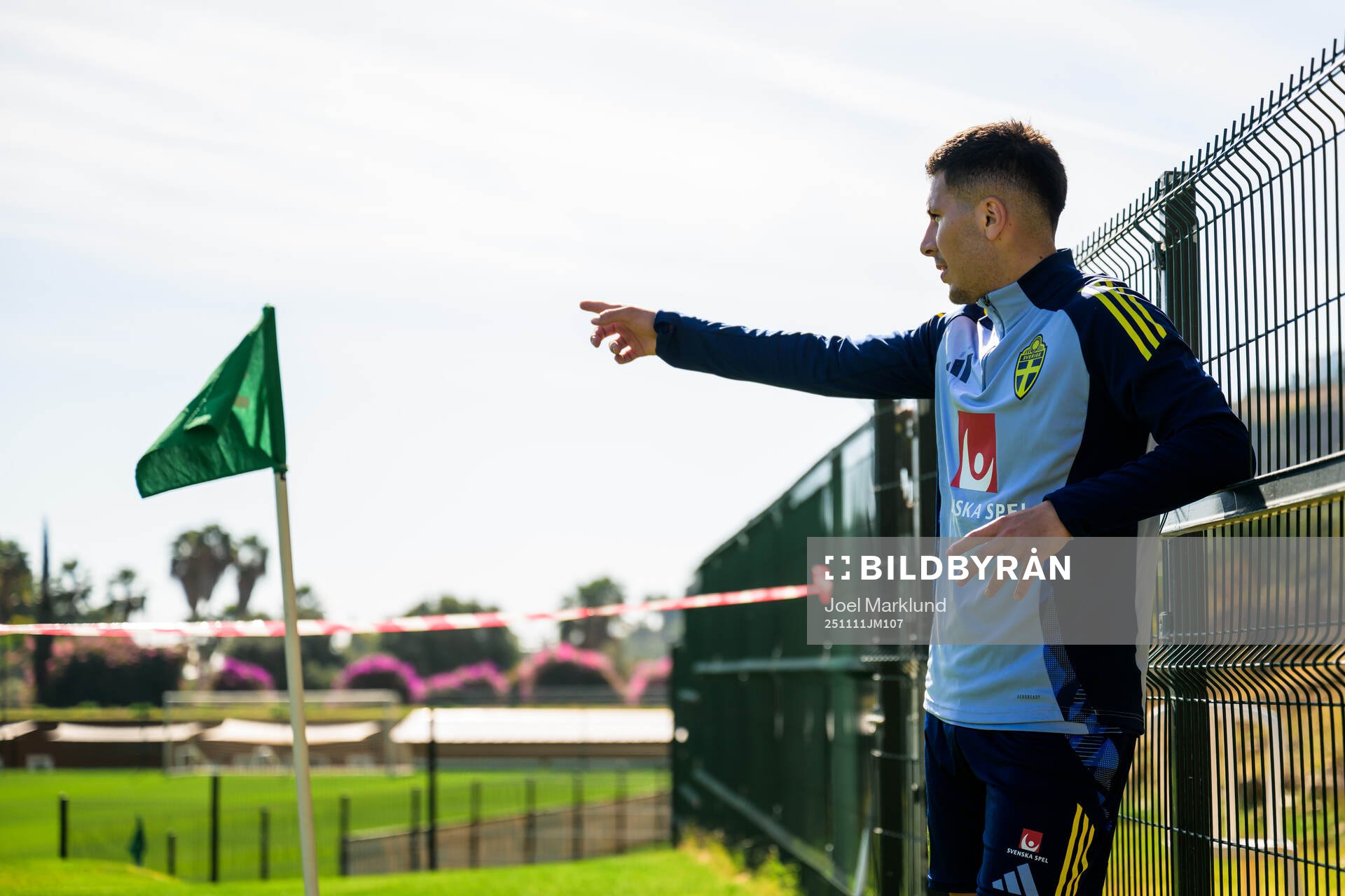 Roony Bardghji of the Swedish national football team
