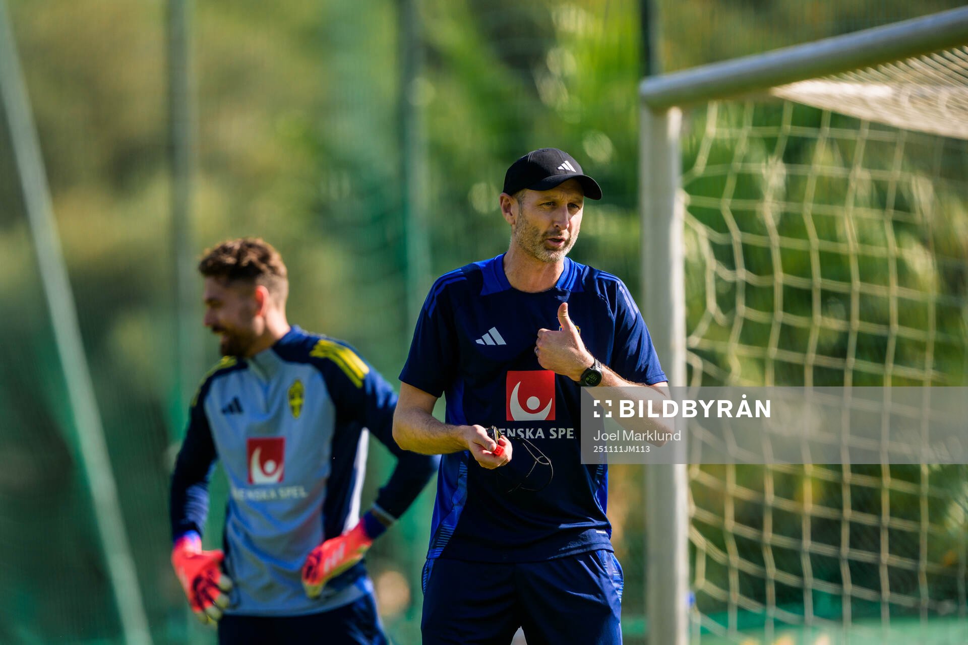 Assistant coach Andreas Georgson of the Swedish national