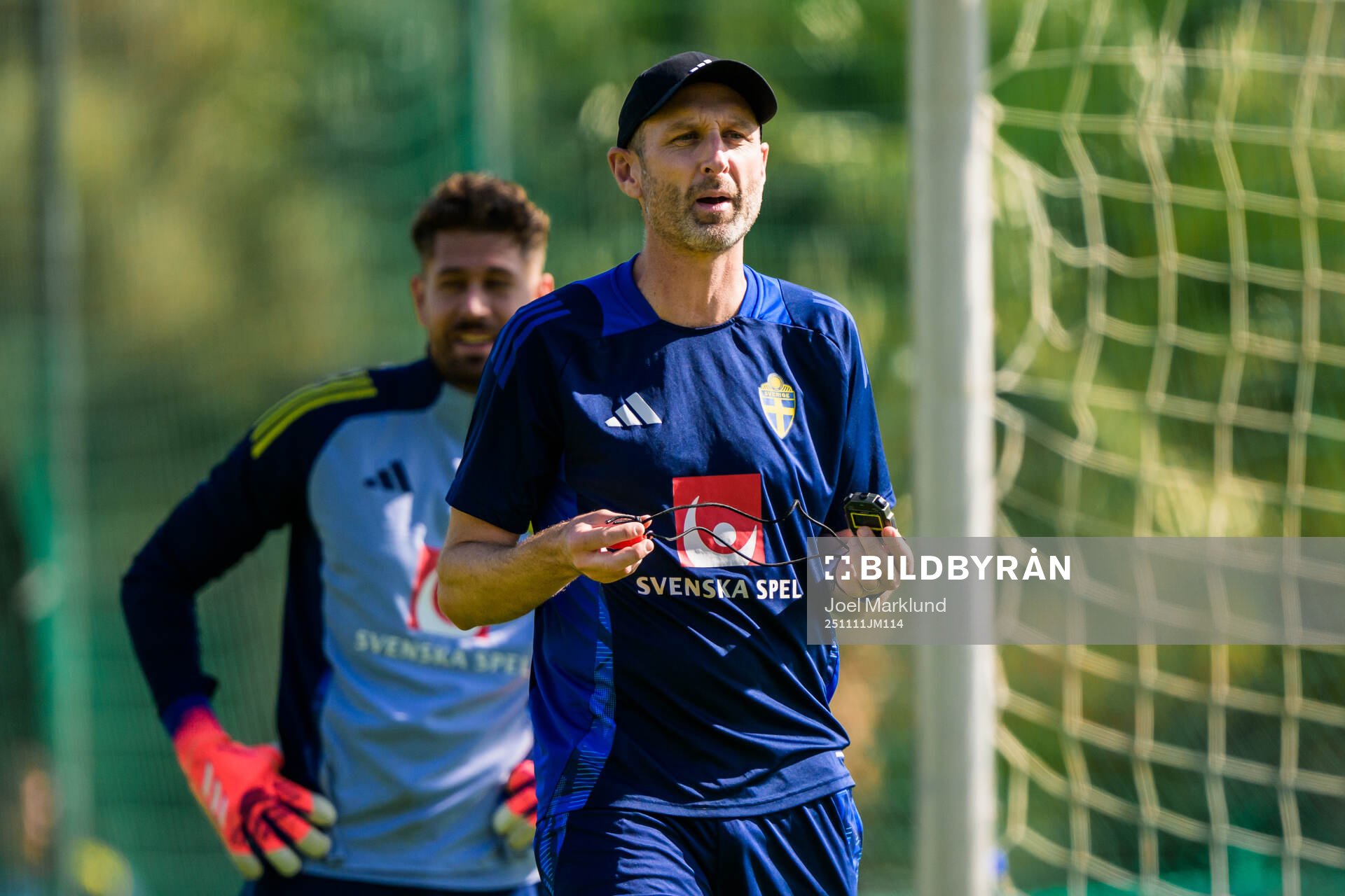 Assistant coach Andreas Georgson of the Swedish national