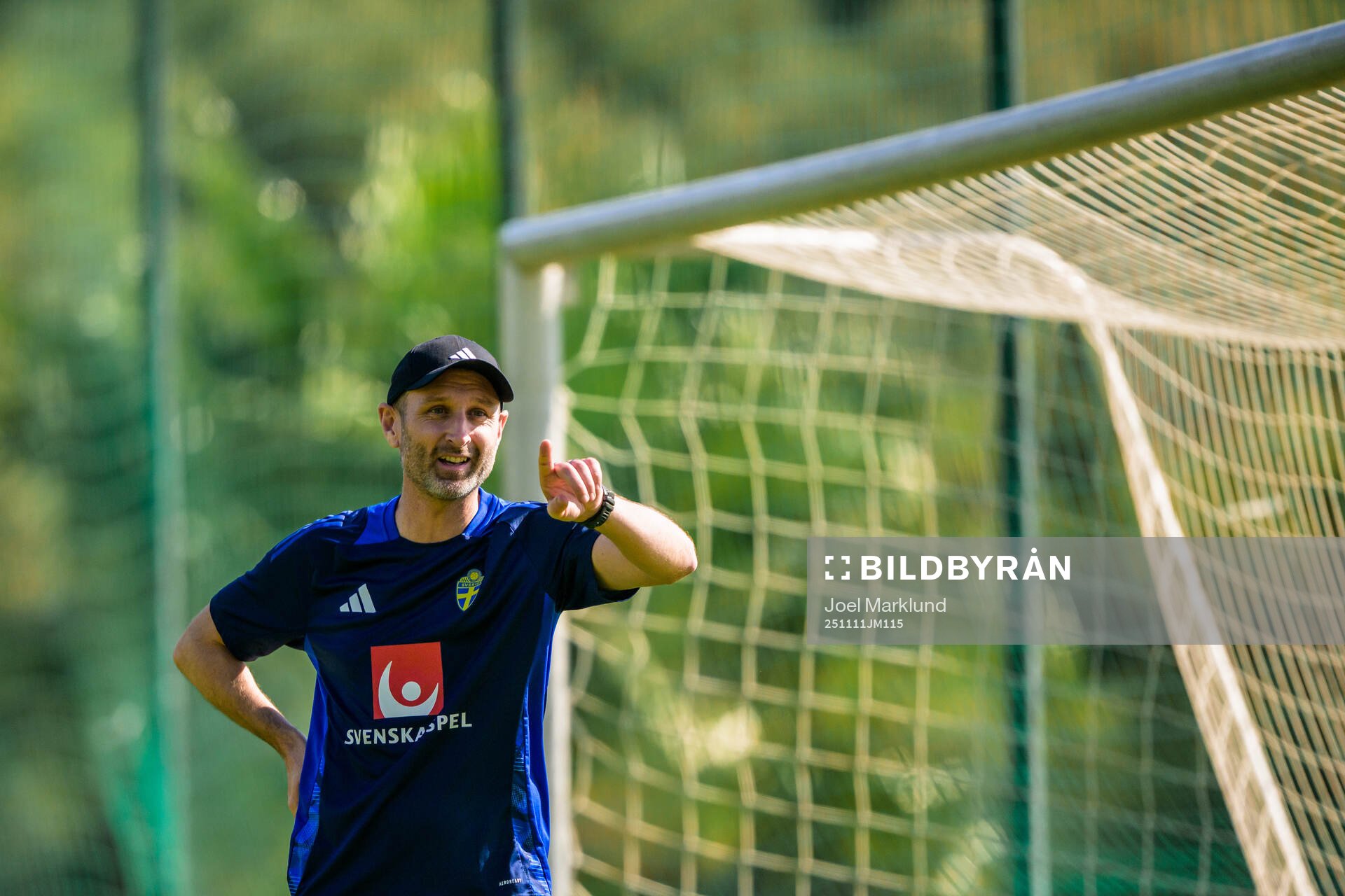 Assistant coach Andreas Georgson of the Swedish national