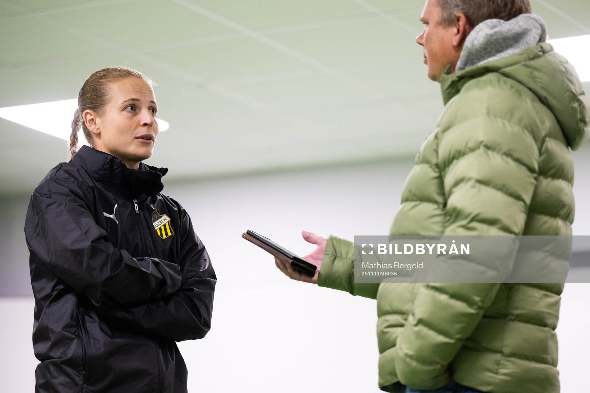 Anna Anvegård is interviewed