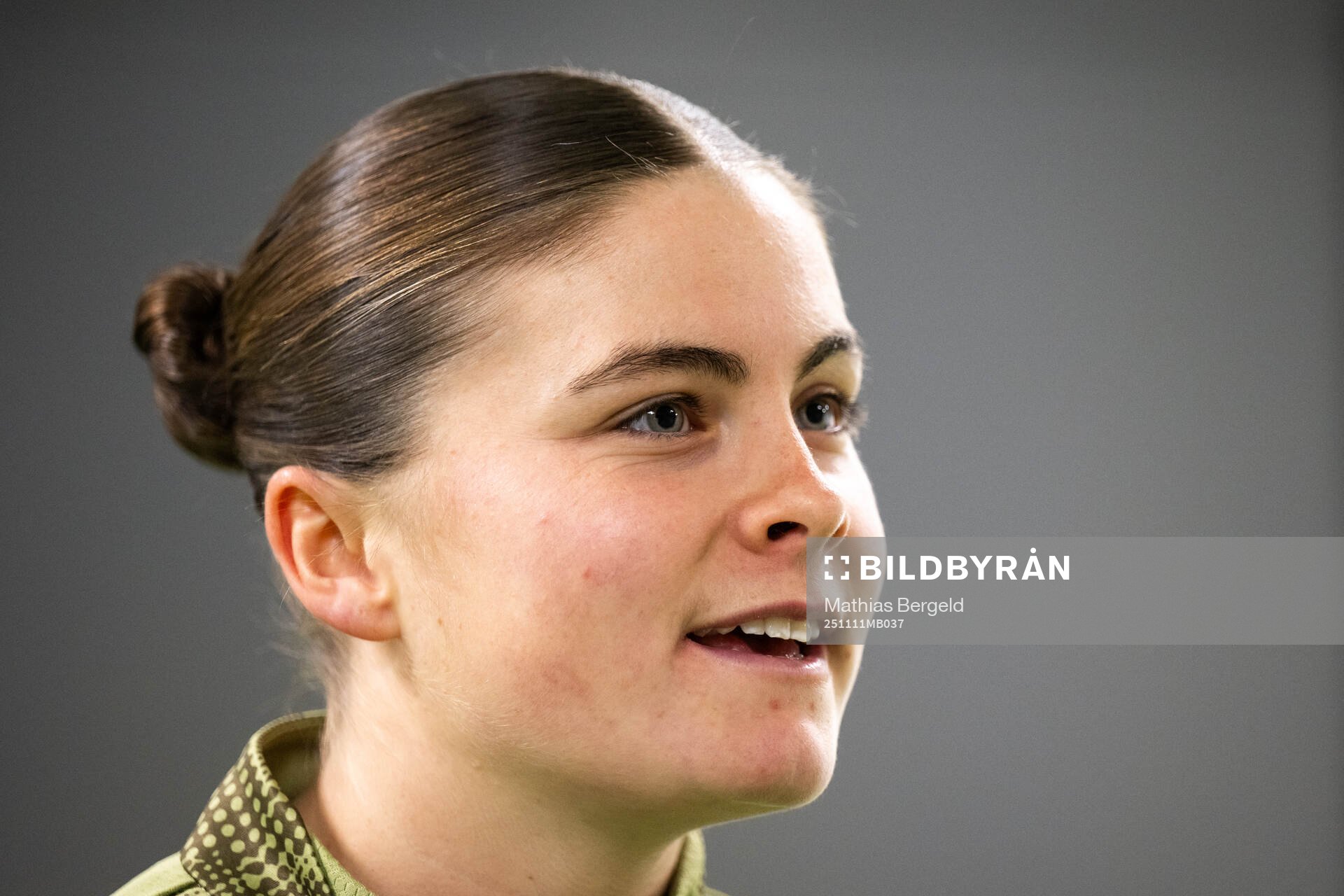 Hanna Wijk is interviewed