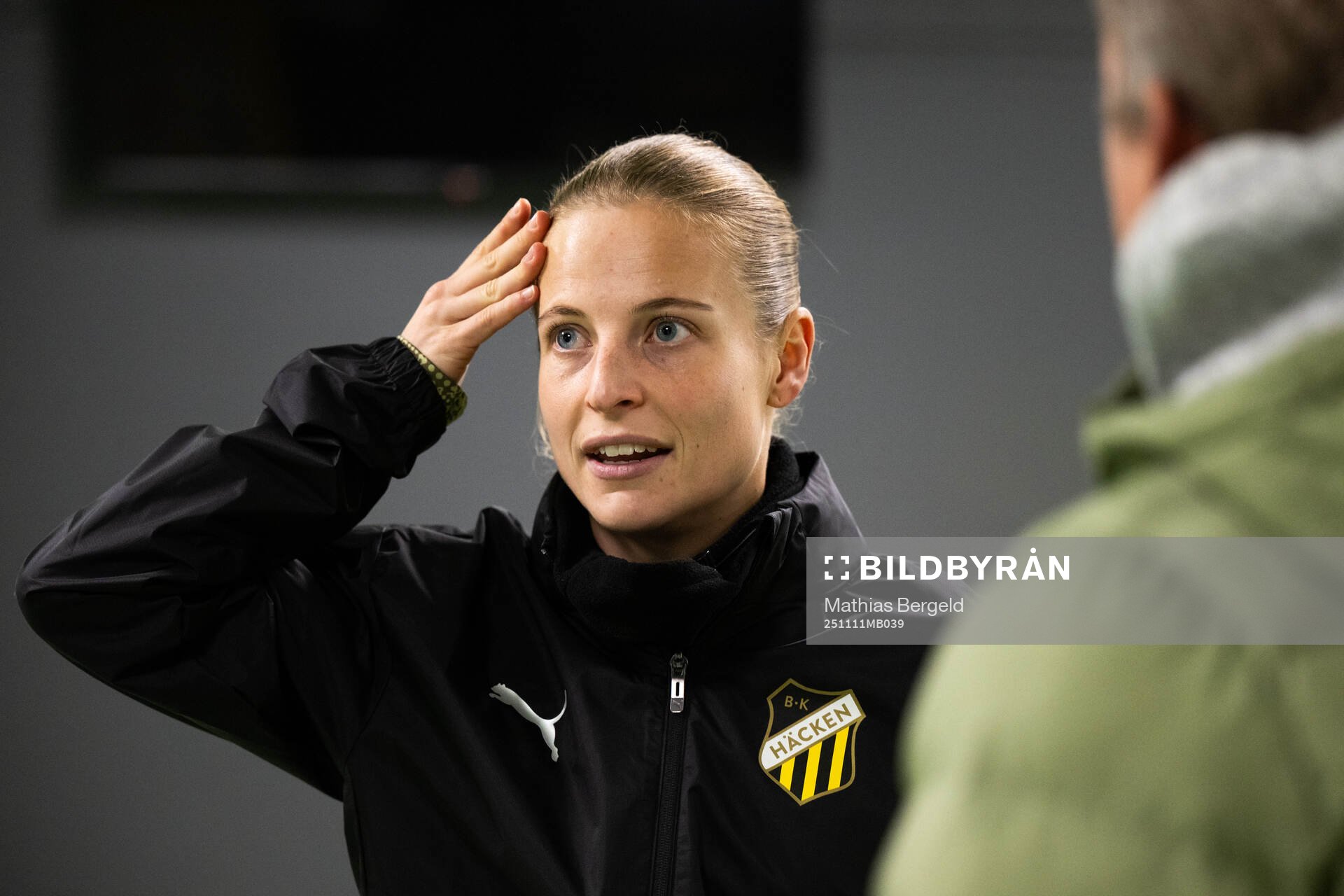 Anna Anvegård is interviewed
