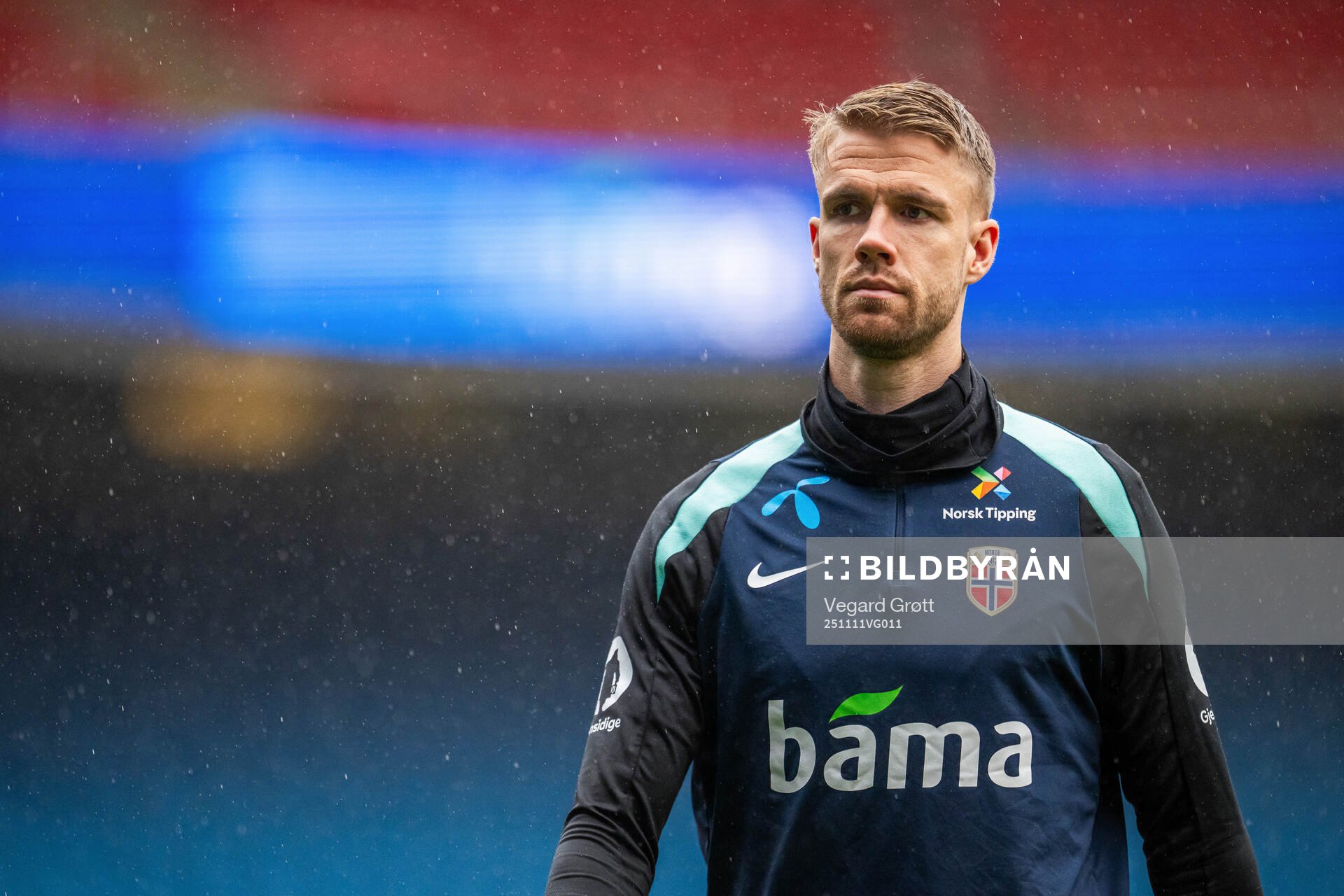Kristoffer Ajer of the Norwegian national football team