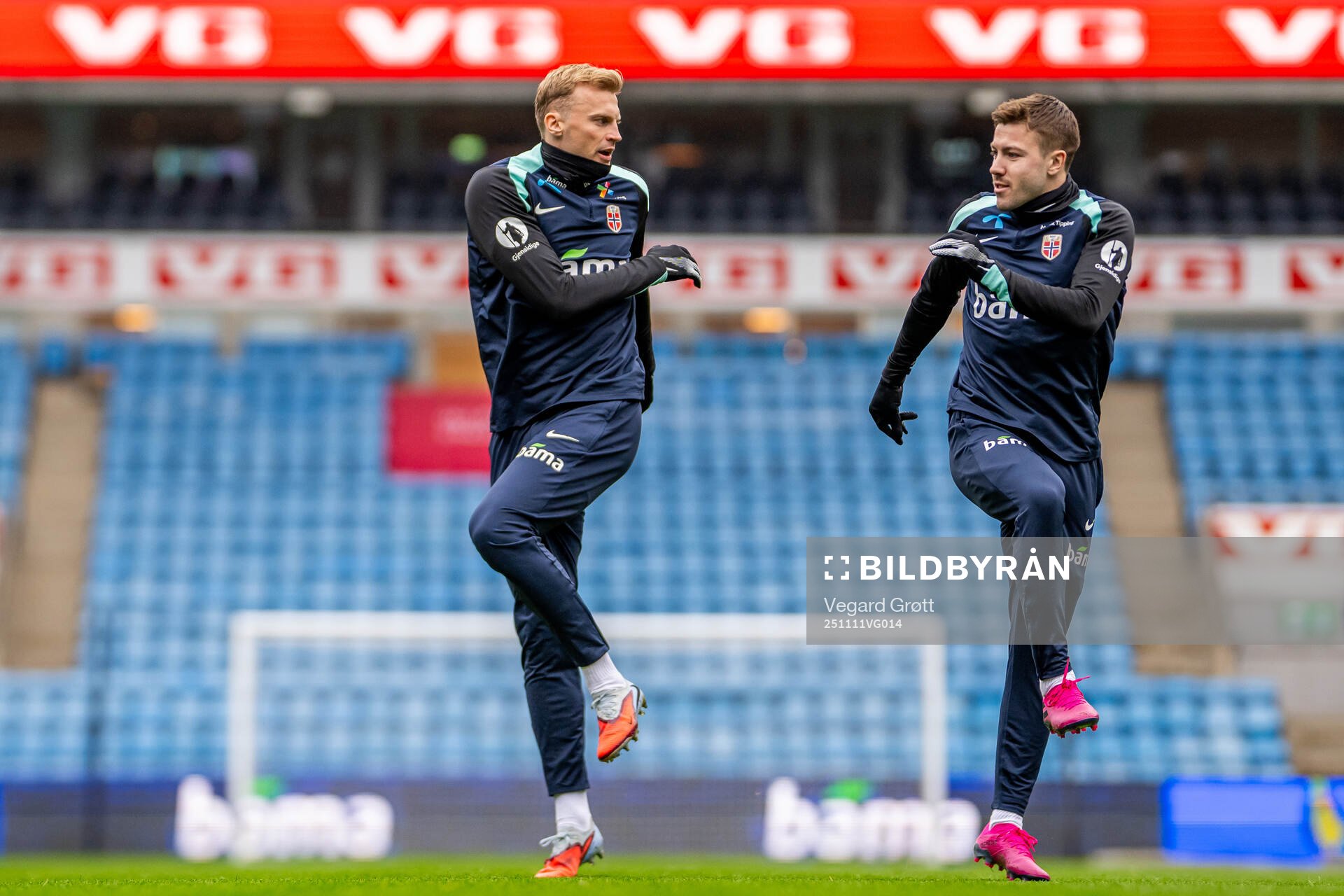 Sondre Langås and Fredrik André Bjørkan of the Norwegian