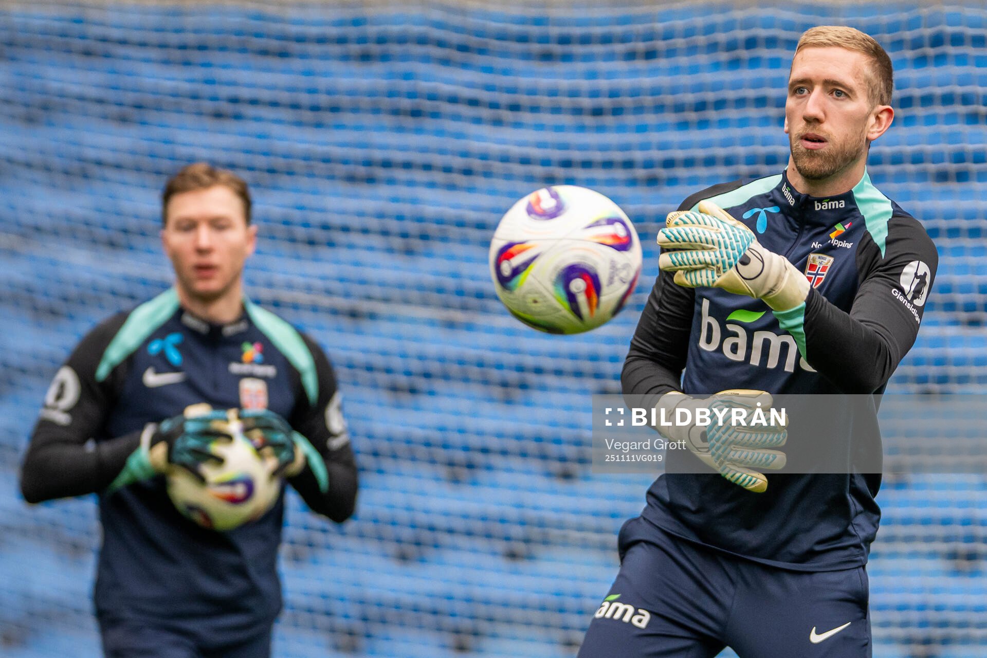 Goalkeeper Egil Selvik of the Norwegian national football