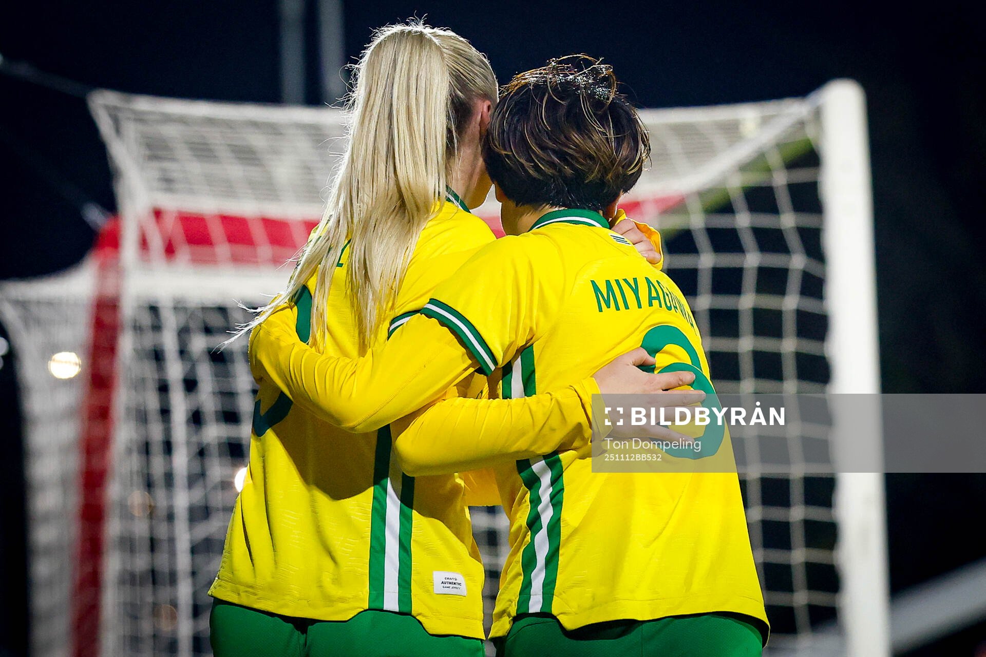 Anna Josendal and Asato Miyagawa of Hammarby