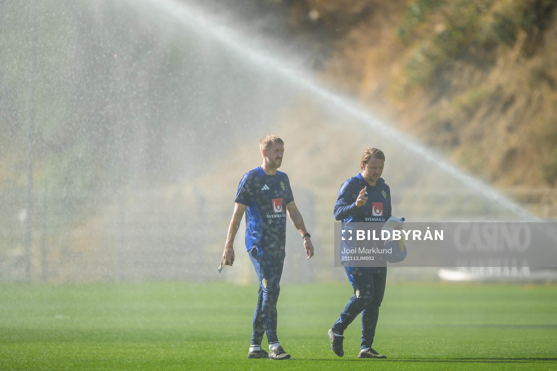 Head coach Graham Potter and assistant coach Björn Hamberg
