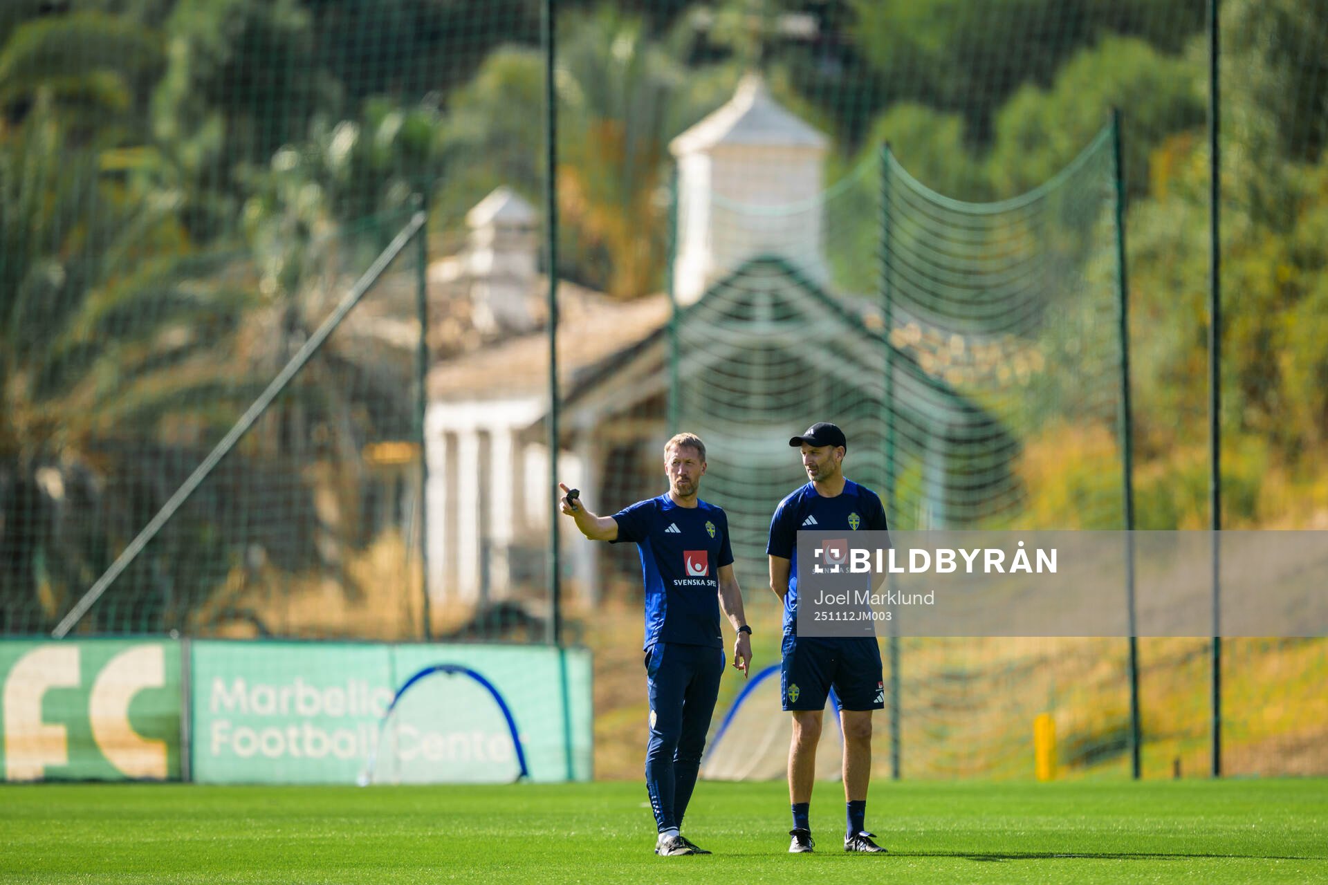 Head coach Graham Potter and assistant coach Andreas