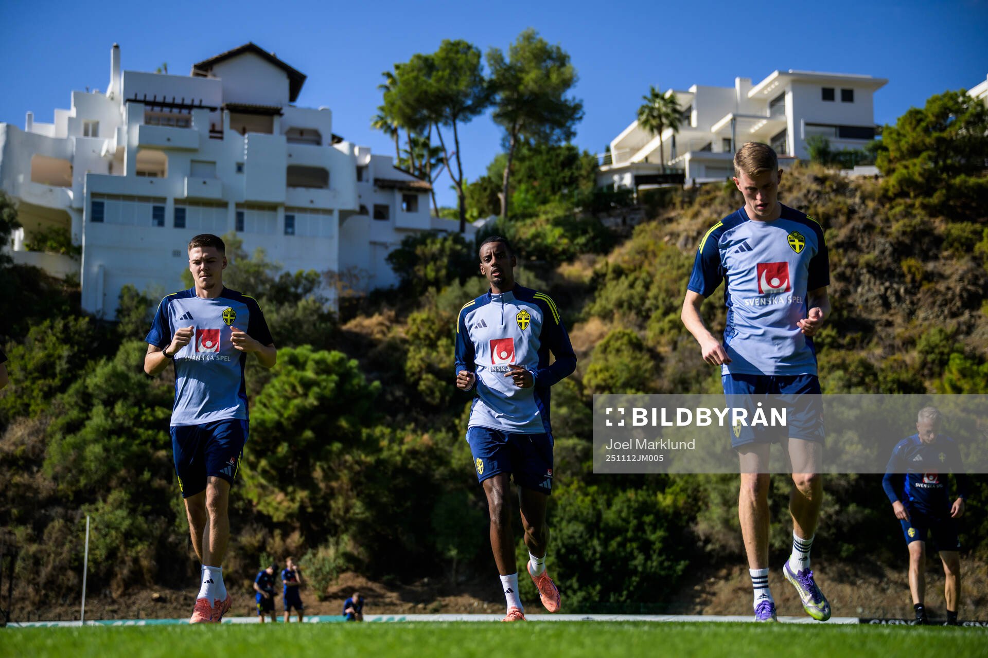 Emil Holm, Alexander Isak and Alexander Bernhardsson of the