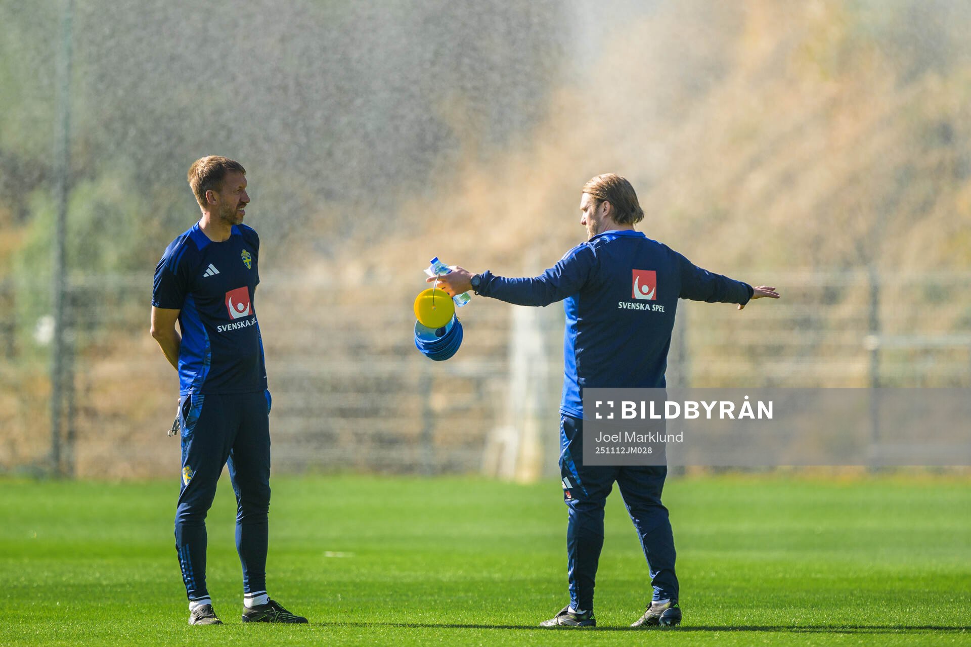 Head coach Graham Potter and assistant coach Björn Hamberg