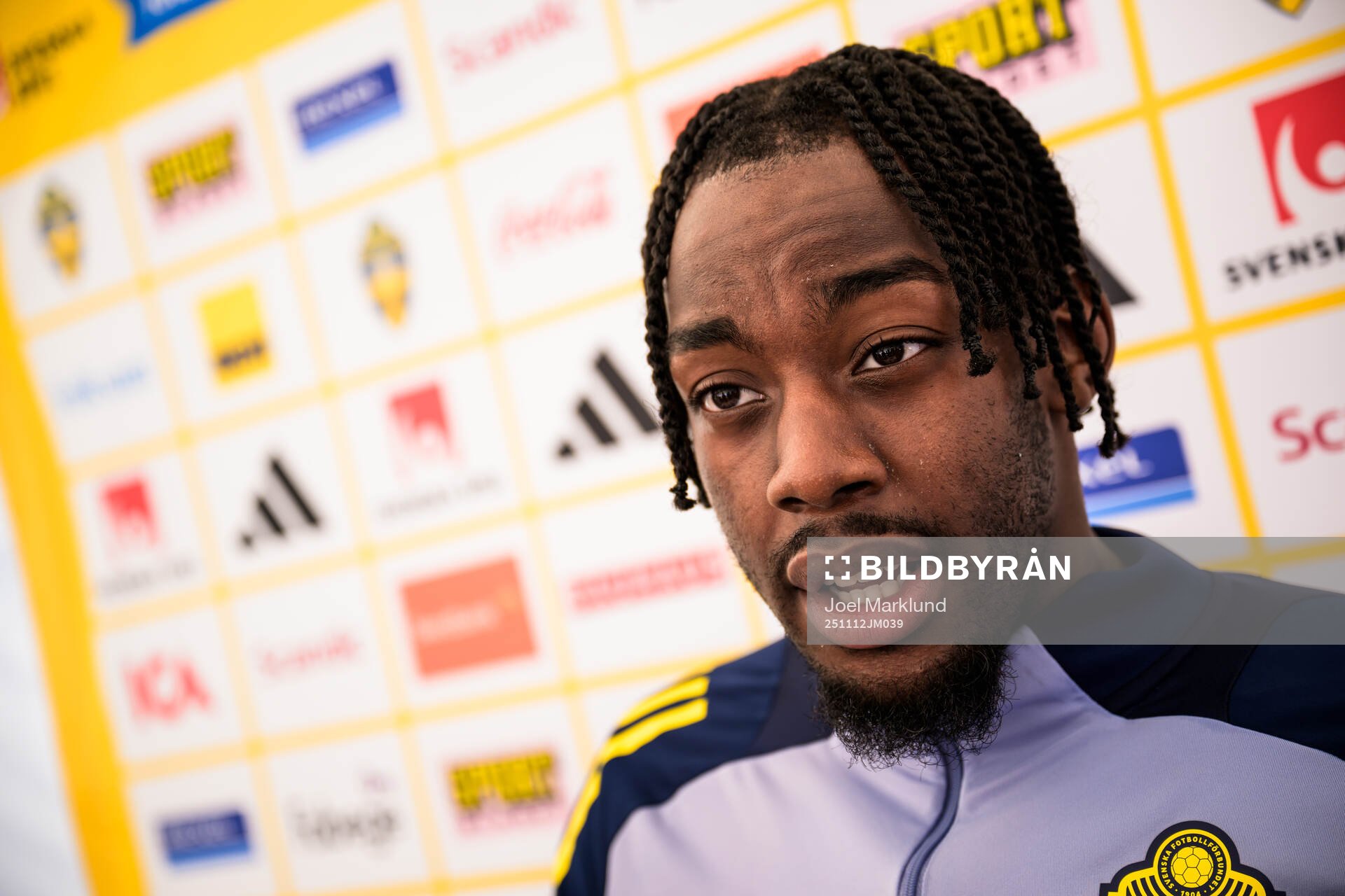 Anthony Elanga of the Swedish national football team