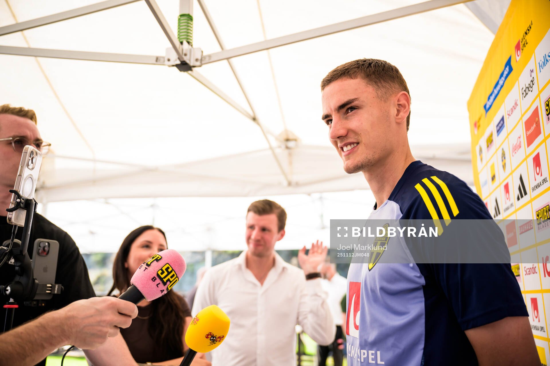 Gustav Lagerbielke of the Swedish national football team