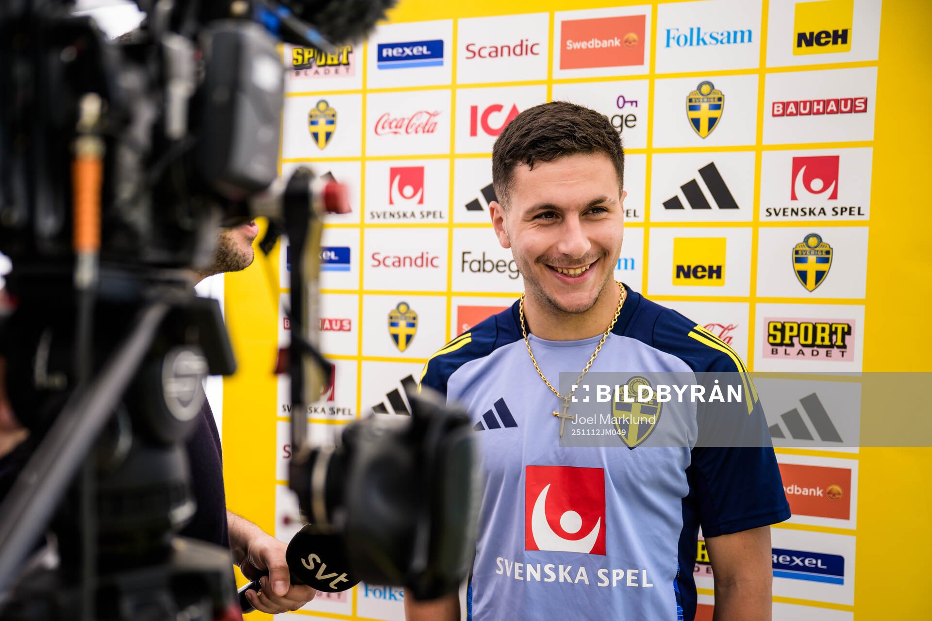 Roony Bardghji of the Swedish national football team