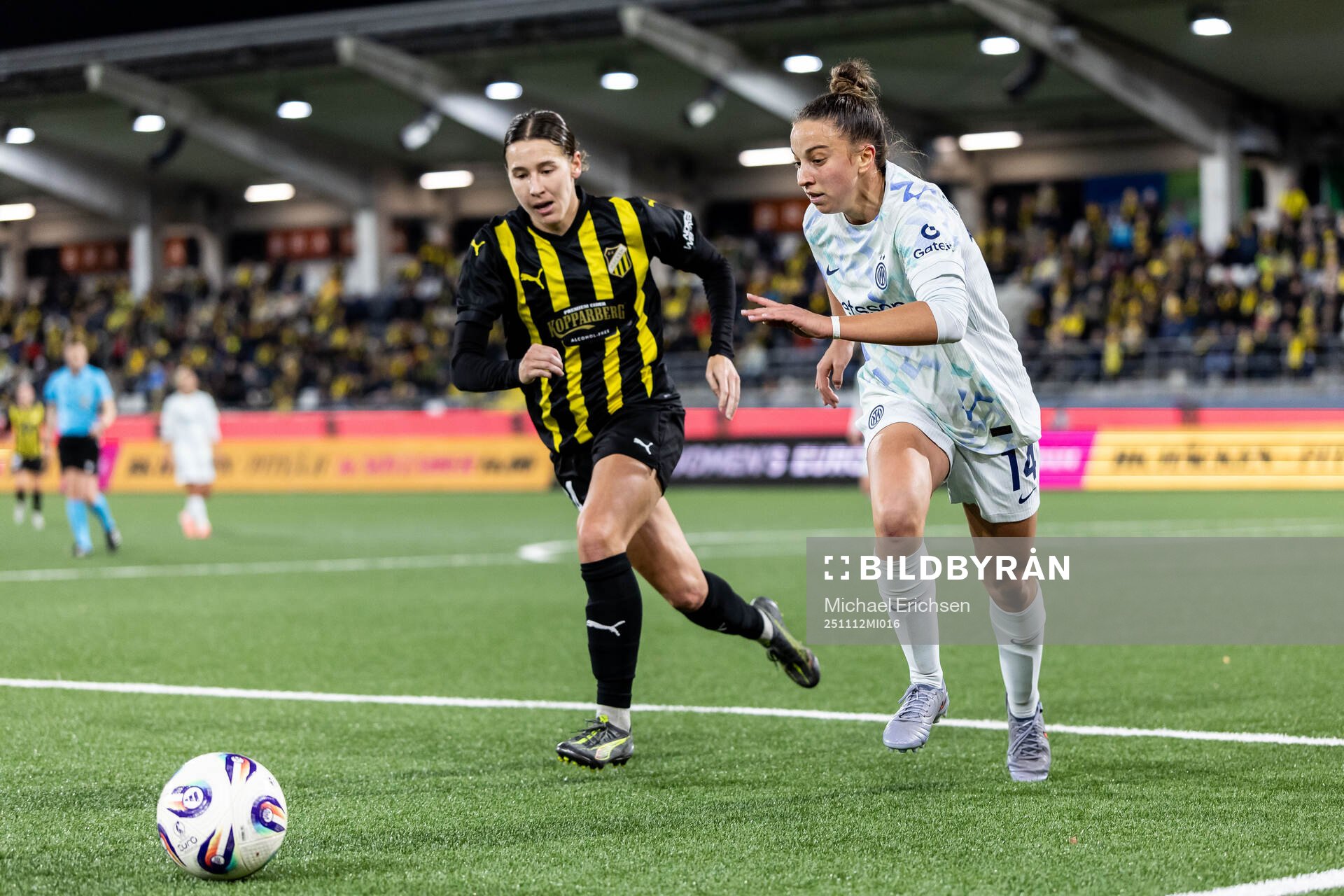 Tabby Tindell of Häcken and Chiara Rubustellini of Inter