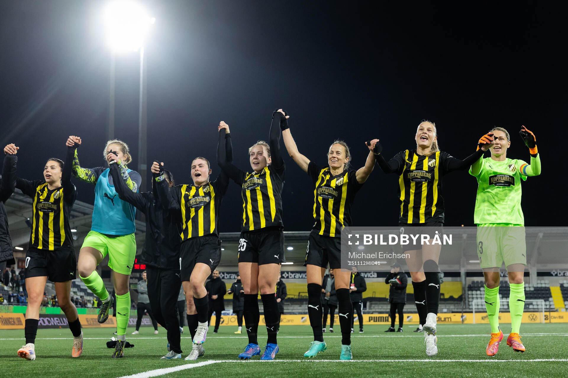 Players of Häcken celebrates
