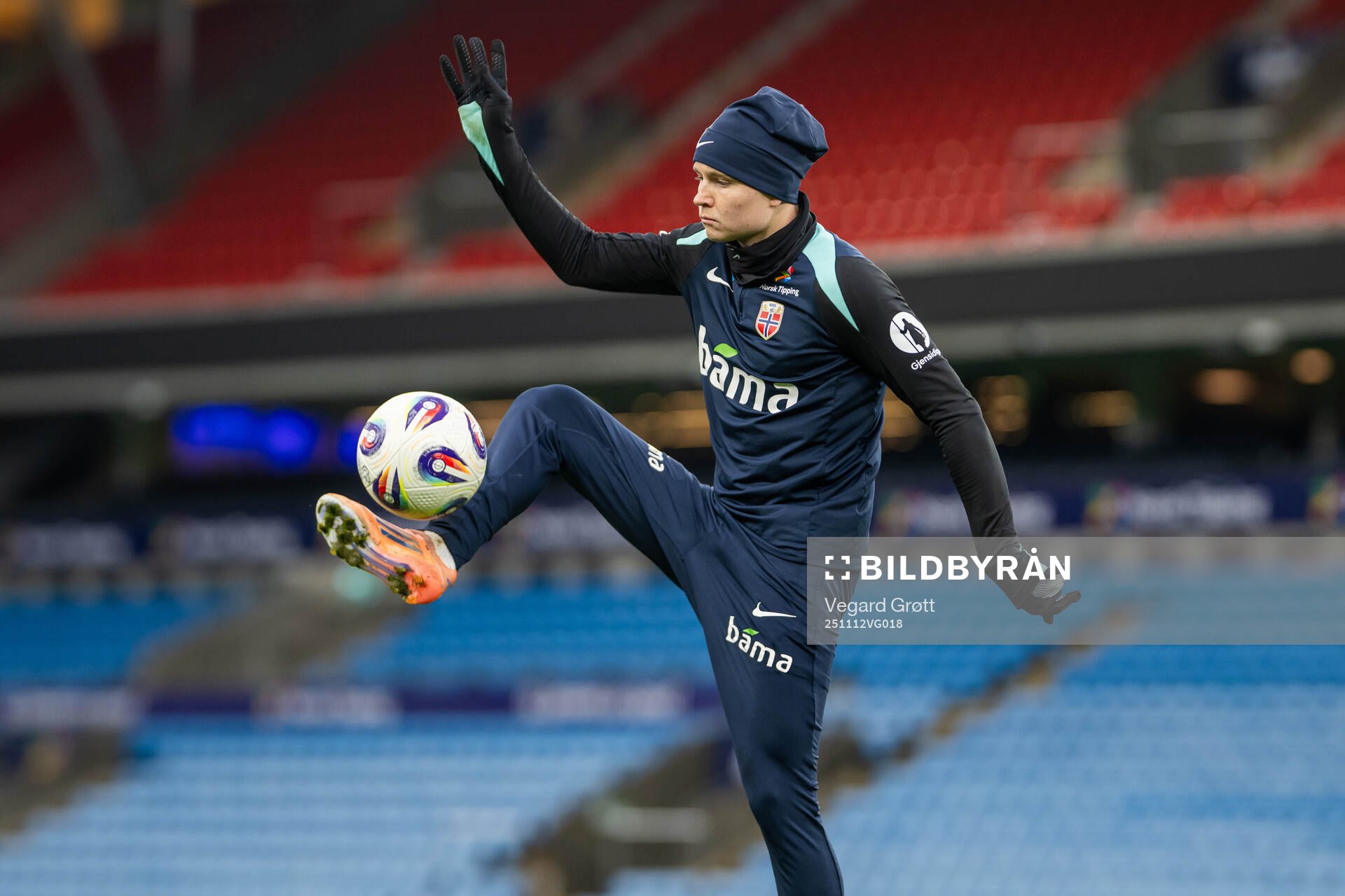 Andreas Schjelderup of the Norwegian national football team