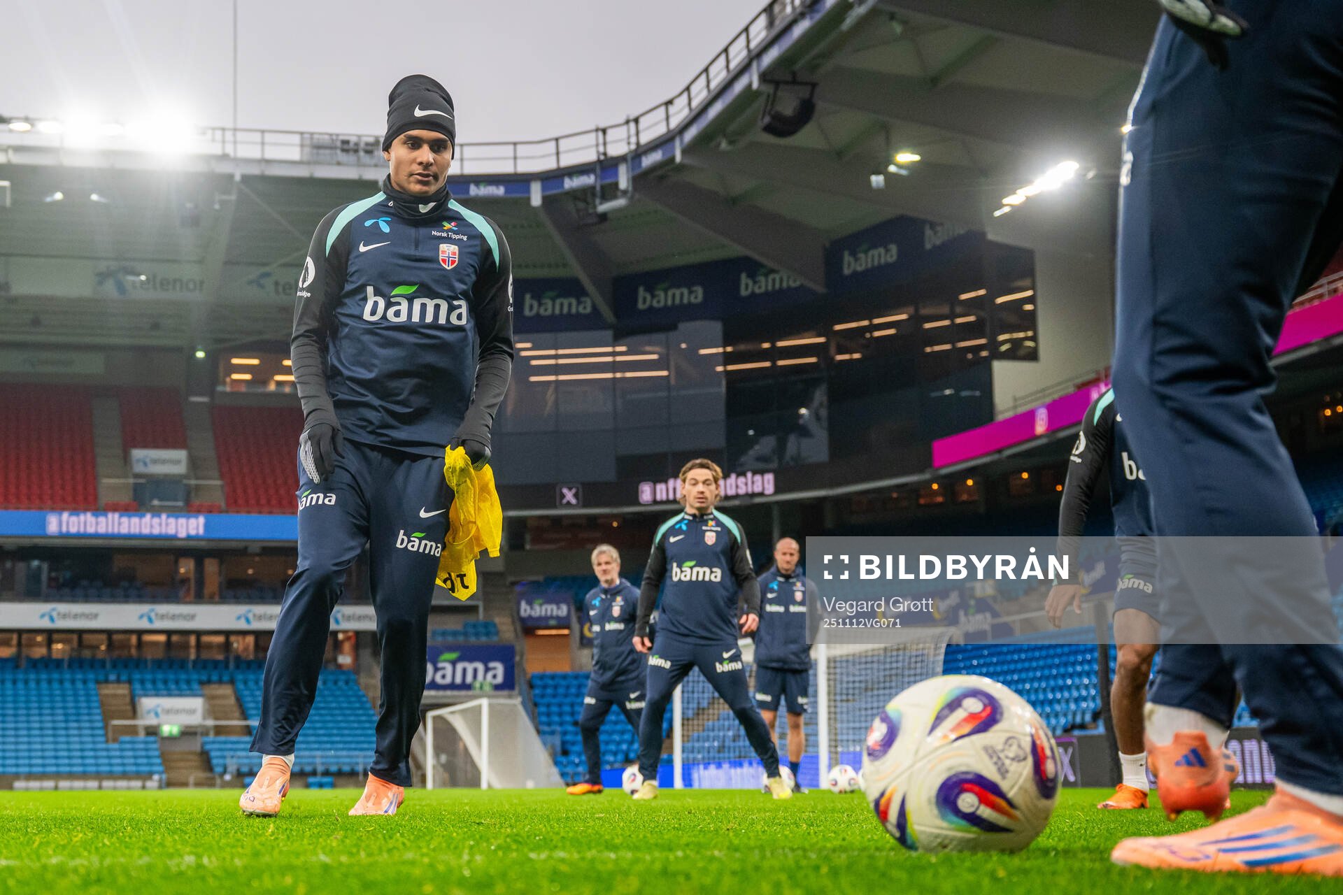 Antonio Nusa of the Norwegian national football team
