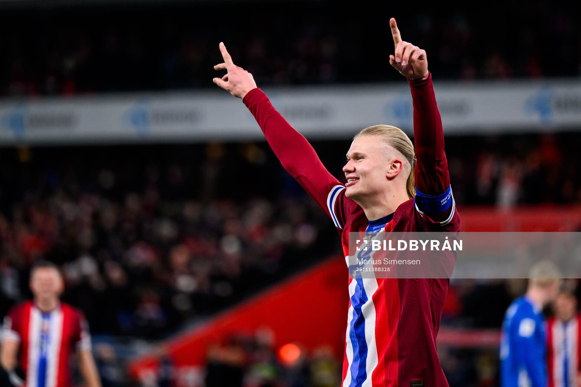 Erling Braut Haaland of Norway celebrates