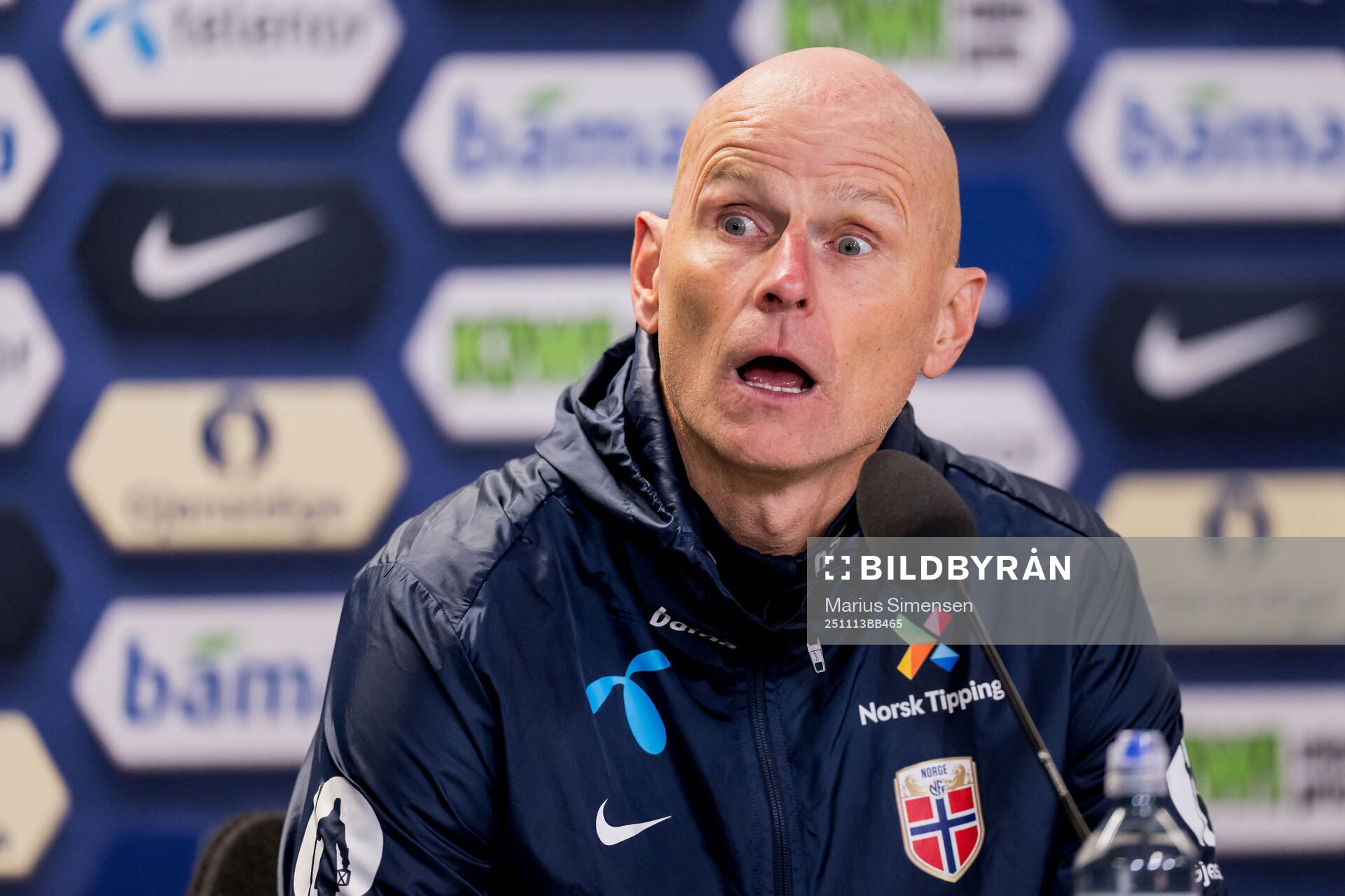 Head coach Ståle Solbakken of Norway