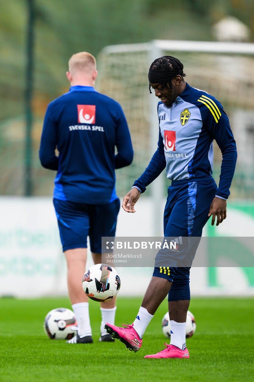 Anthony Elanga of the Swedish national football team