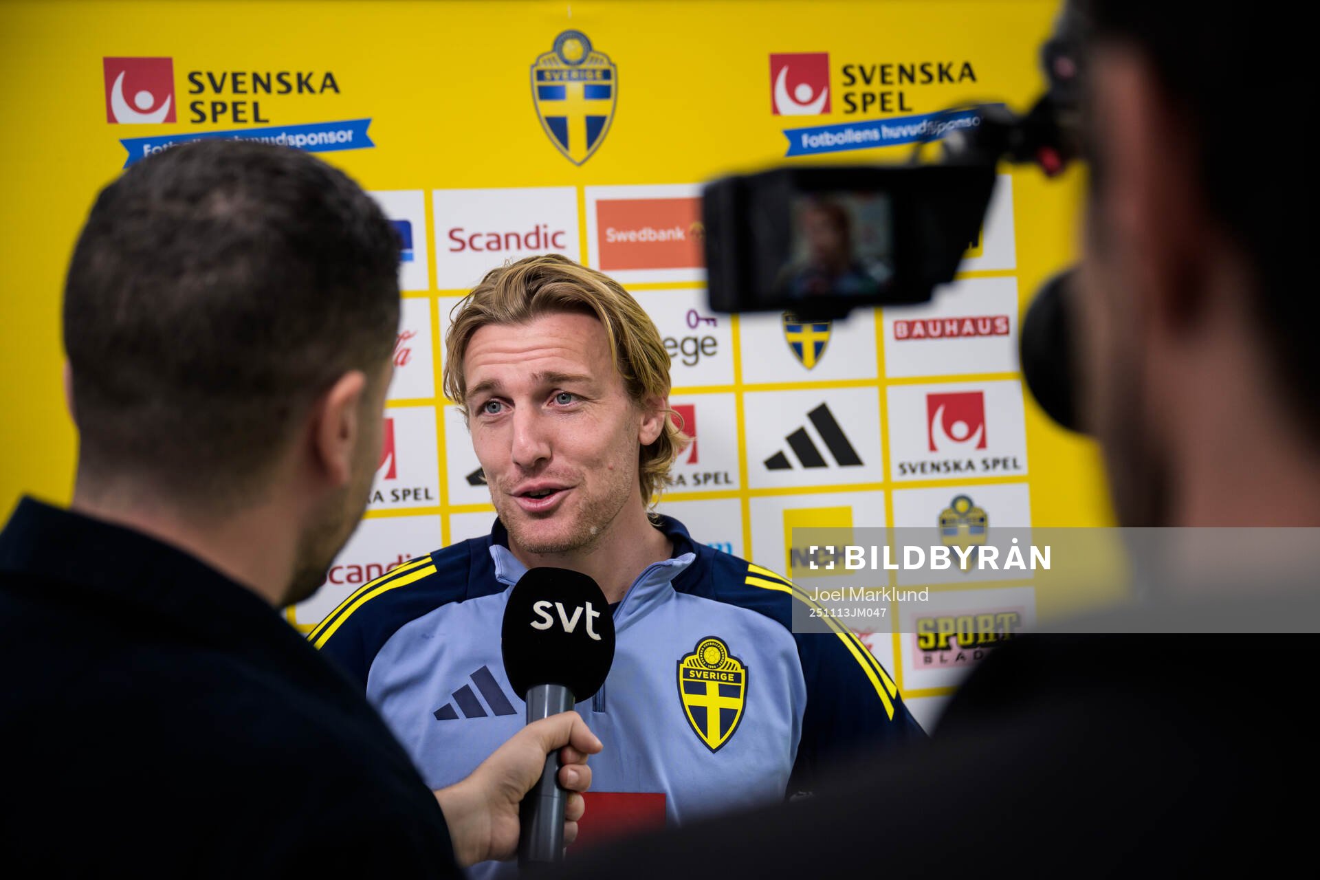 Emil Forsberg of the Swedish national football team being