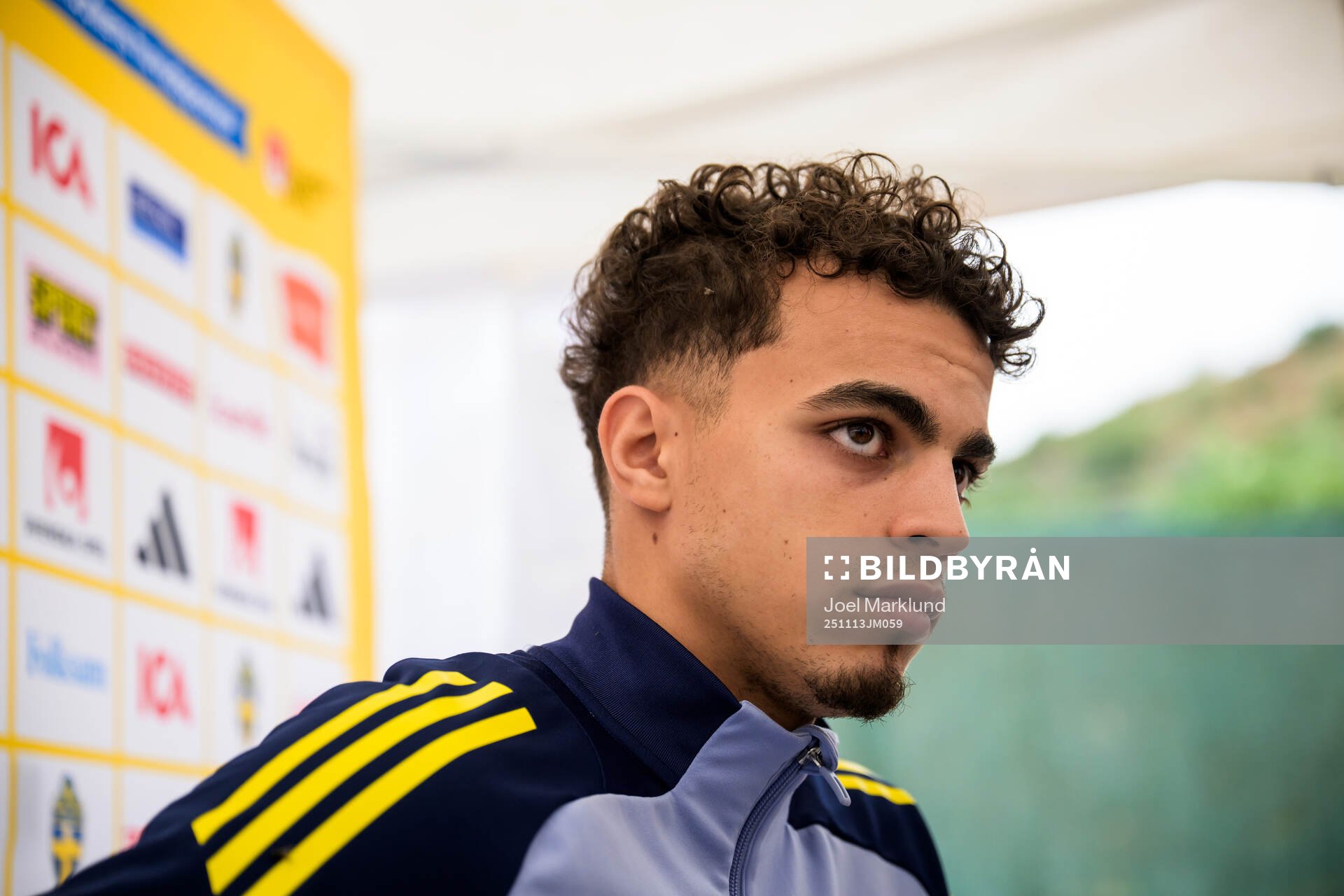 Yasin Ayari of the Swedish national football team