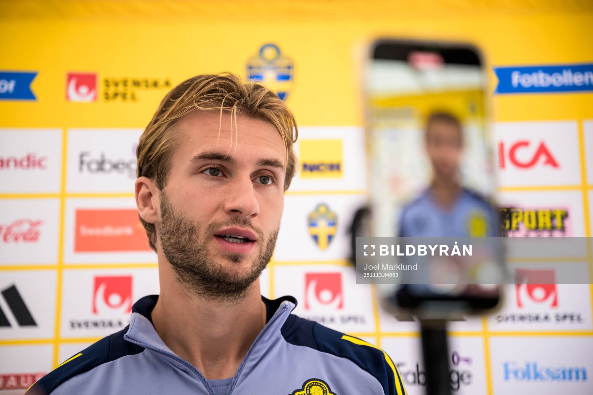 Benjamin Nygren of the Swedish national football team