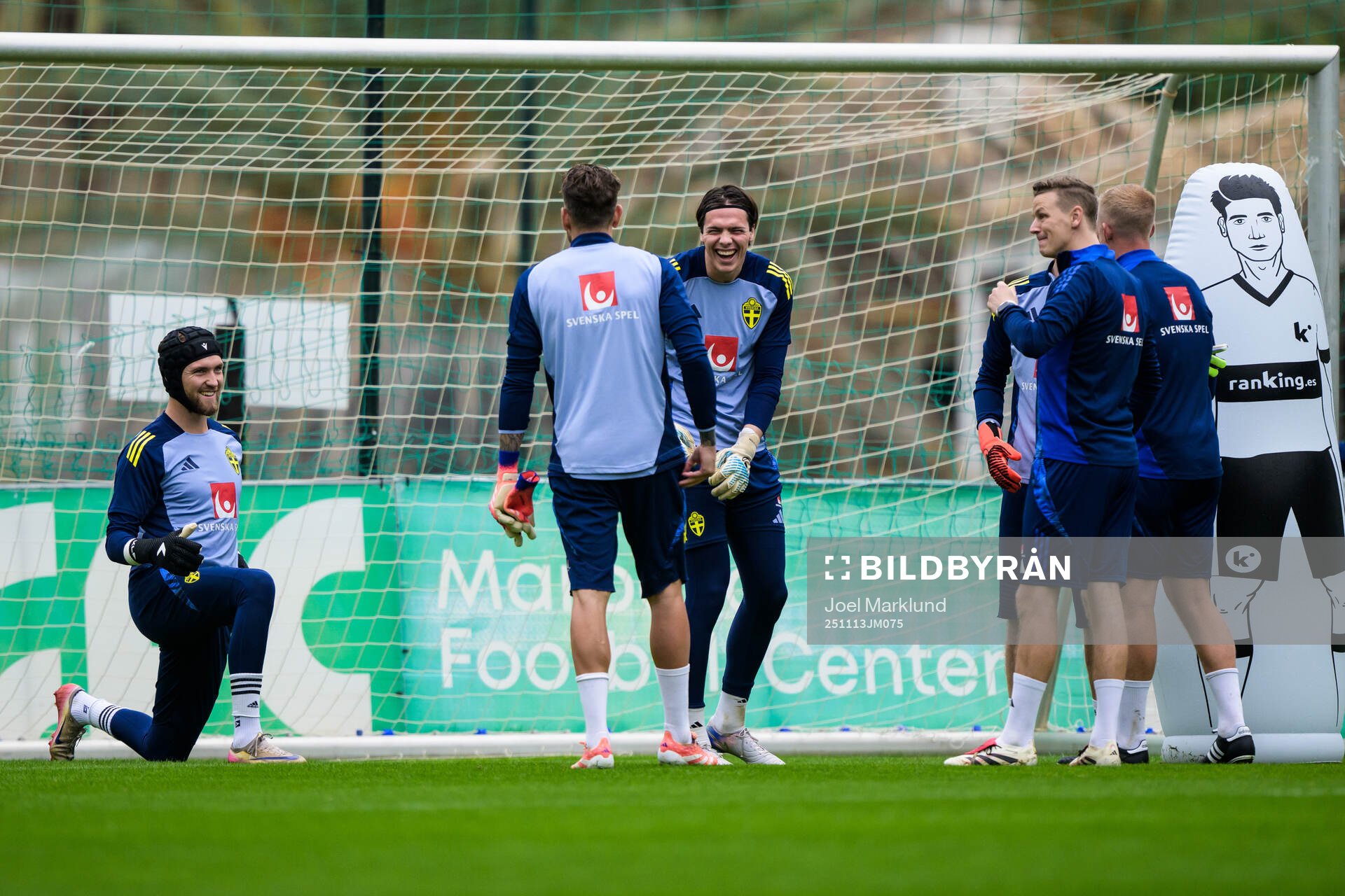 Goalkeepers Noel Törnqvist, Kristoffer Nordfeldt and Jacob