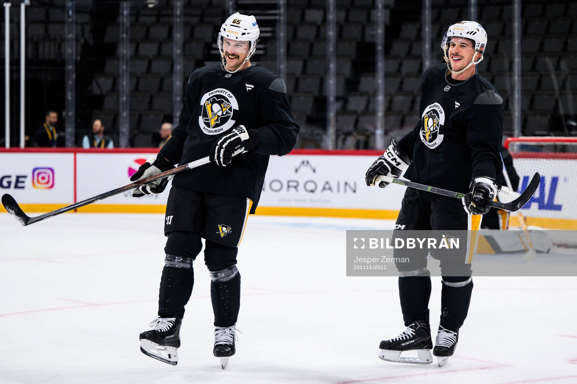 Erik Karlsson and Sidney Crosby