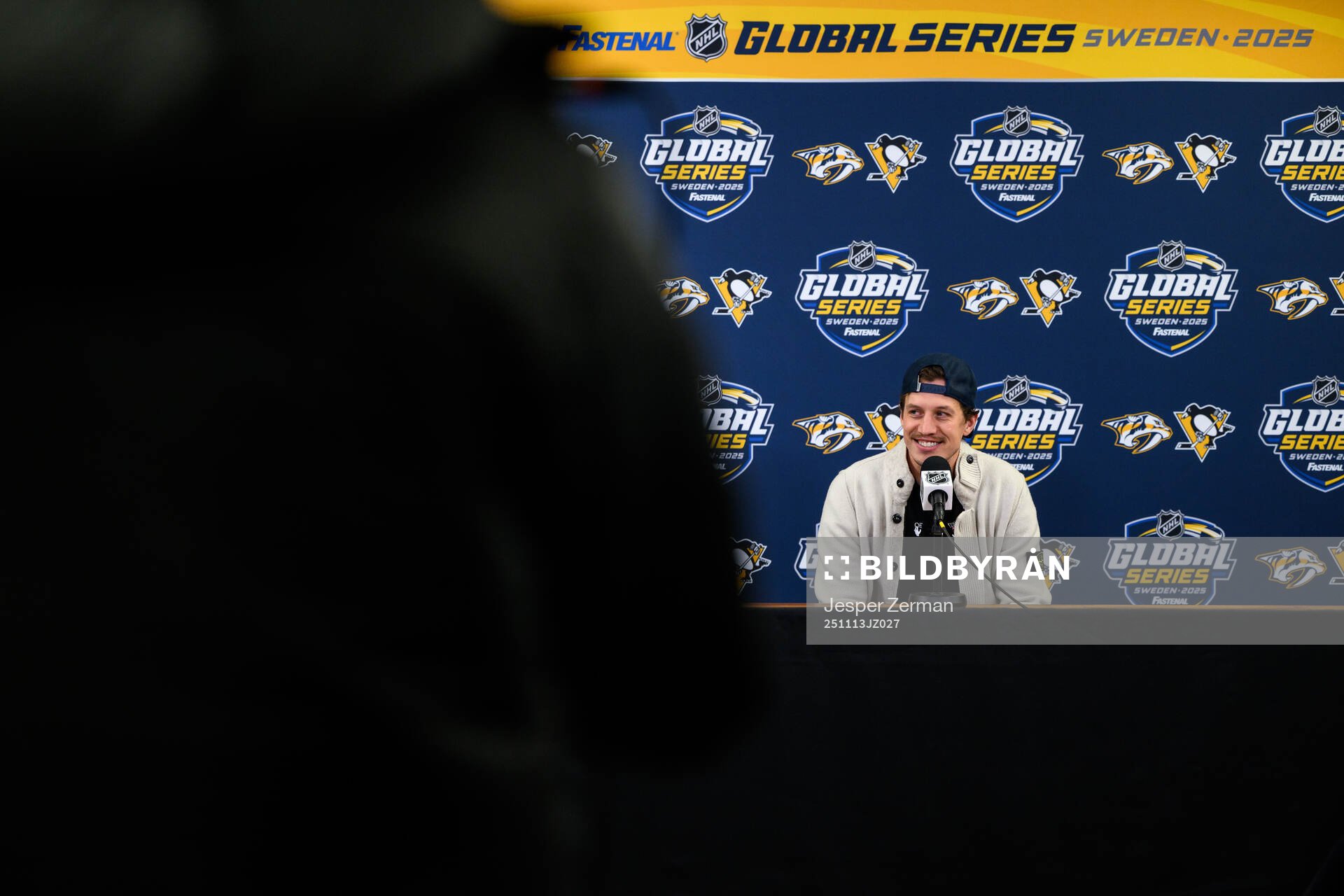 Rickard Rakell of Pittsburgh Penguins at a pressconference