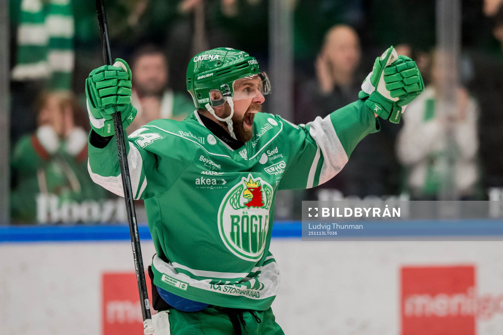 Rögles Calvin De Haan jublar