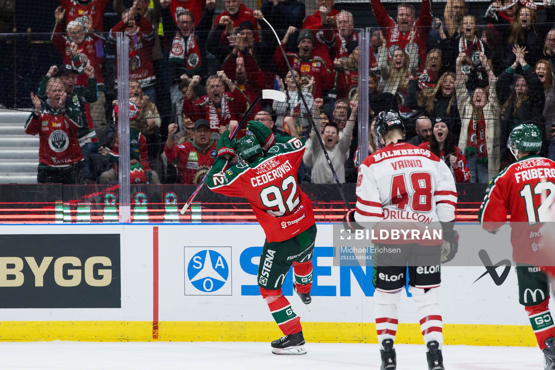Frölundas Filip Cederqvist jublar