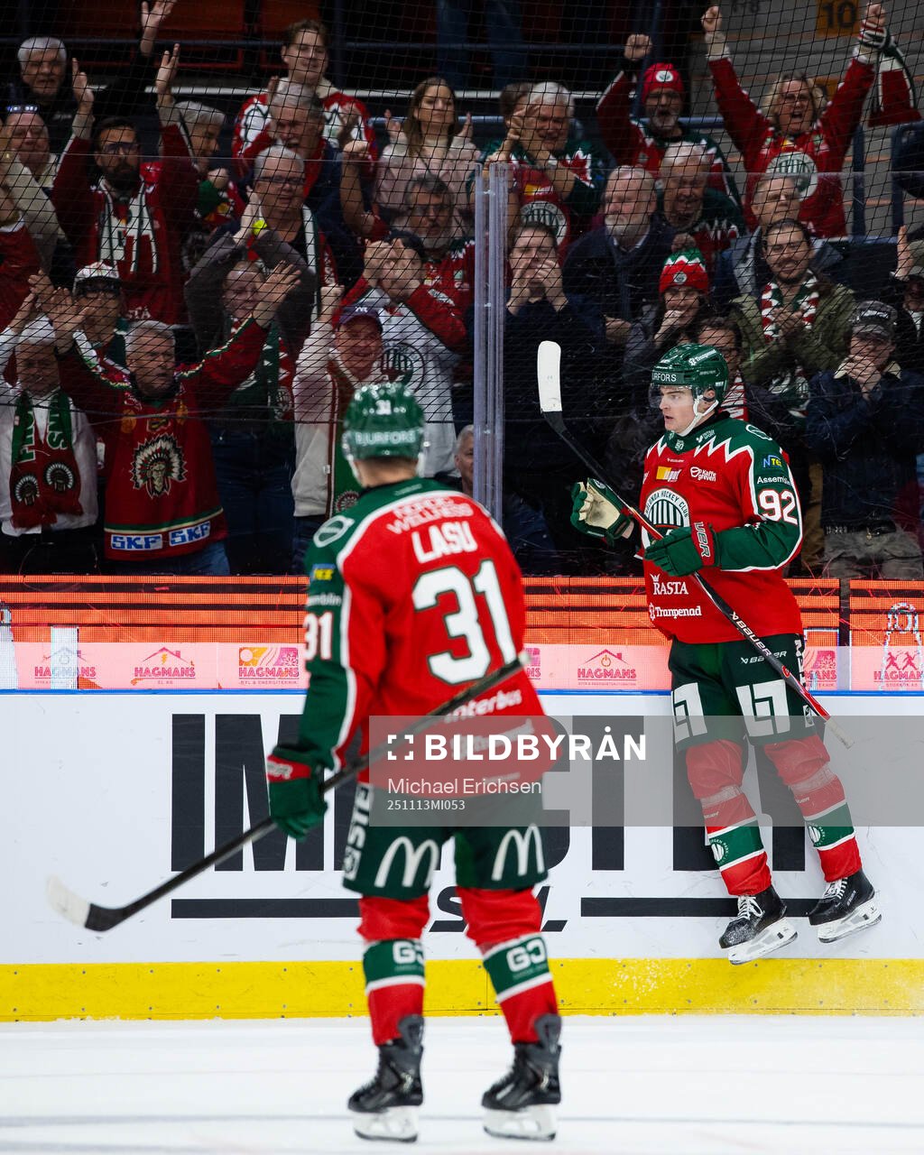 Frölundas Filip Cederqvist jublar