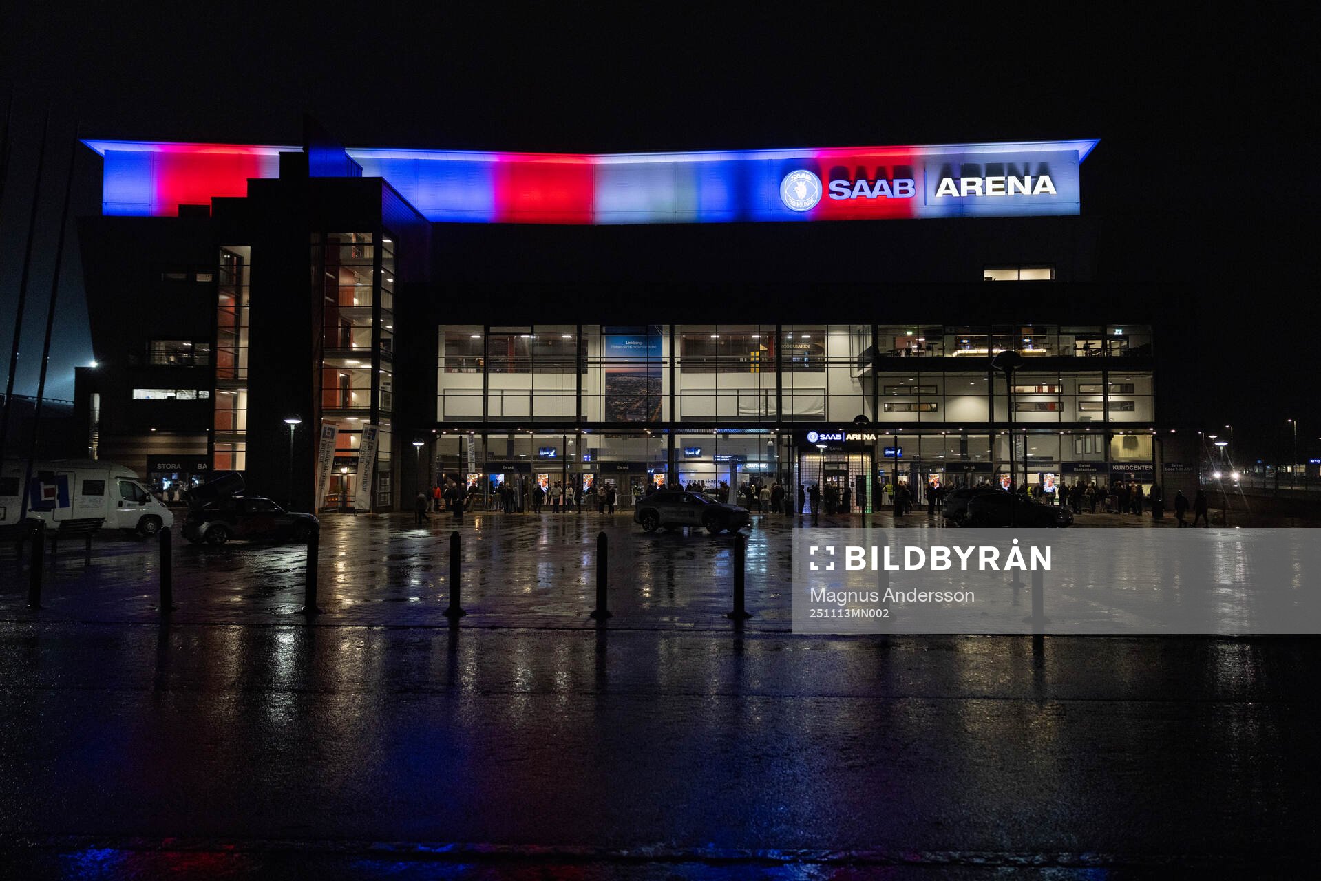 Exteriör vy av Saab Arena