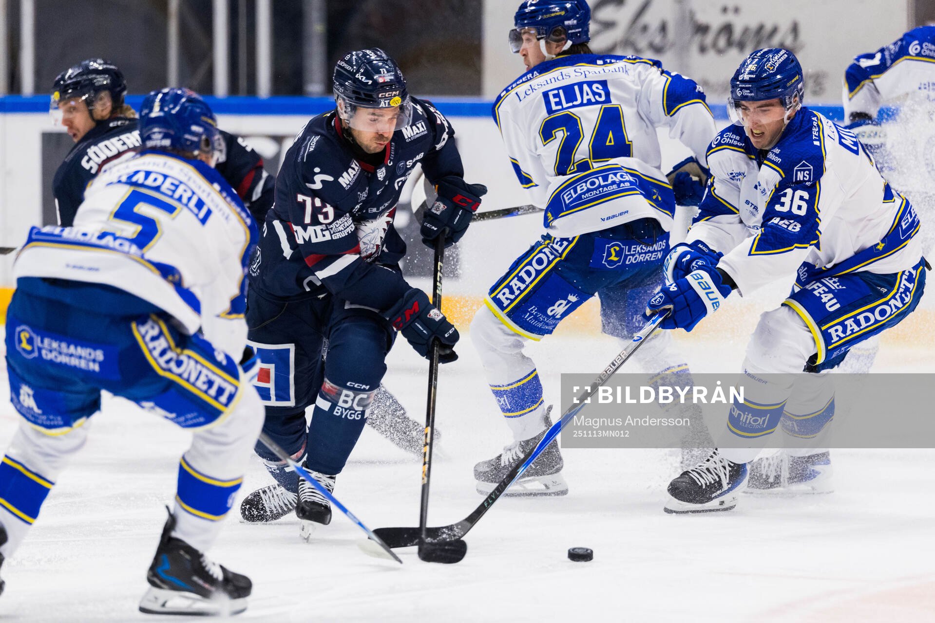 Linköpings Nicholas Shore och Leksands Stefan Milosevic