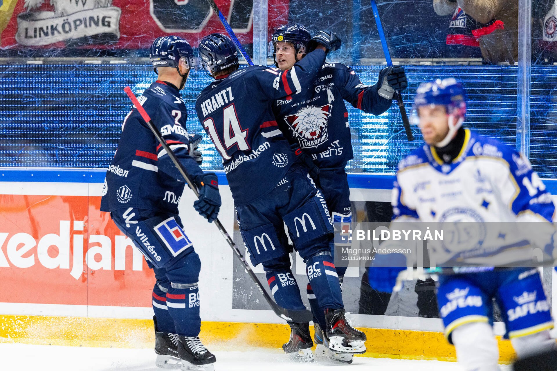 Linköpings Fredrik Karlström jublar