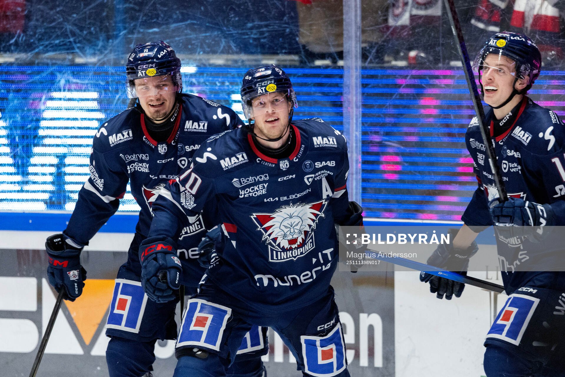 Linköpings Eskild Bakke Olsen, Fredrik Karlström och Loke