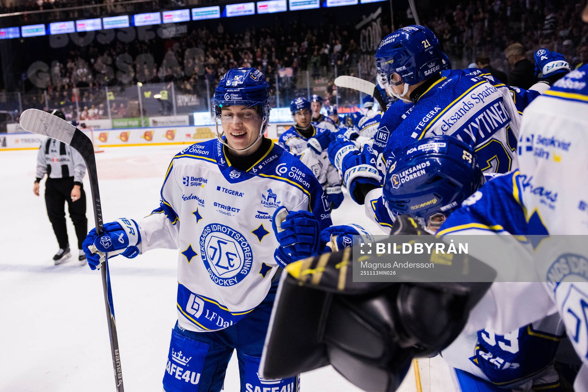 Leksands Andro Kaderli jublar