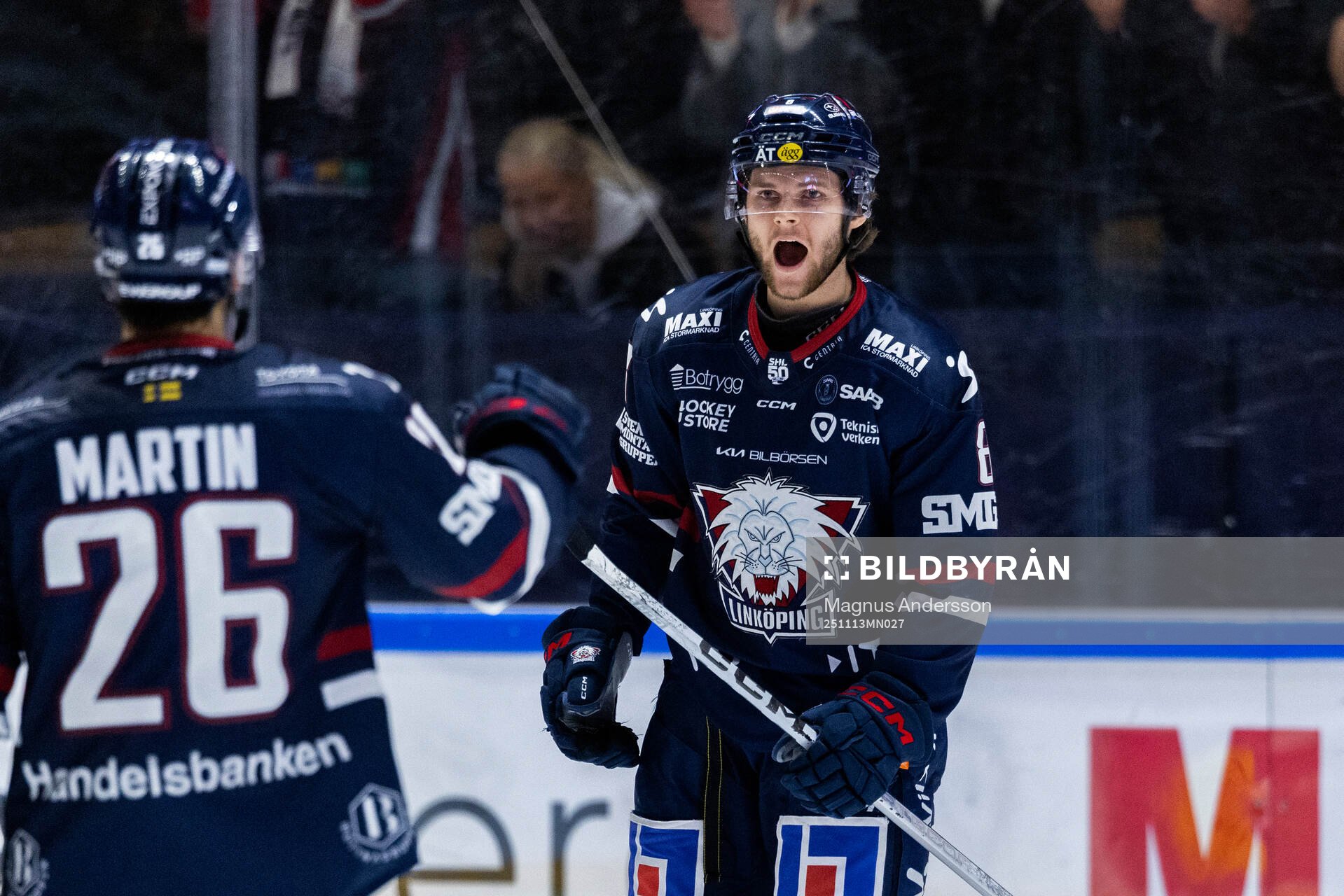 Linköpings Jonathan Myrenberg jublar