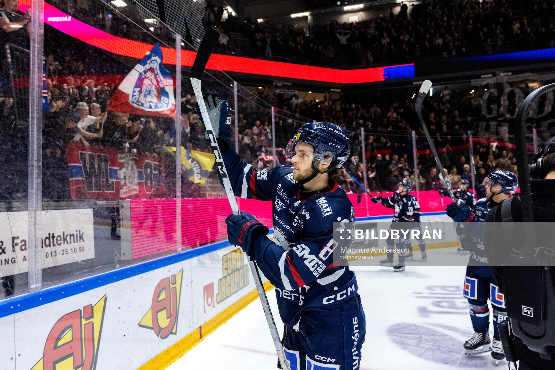 Linköpings Jonathan Myrenberg jublar