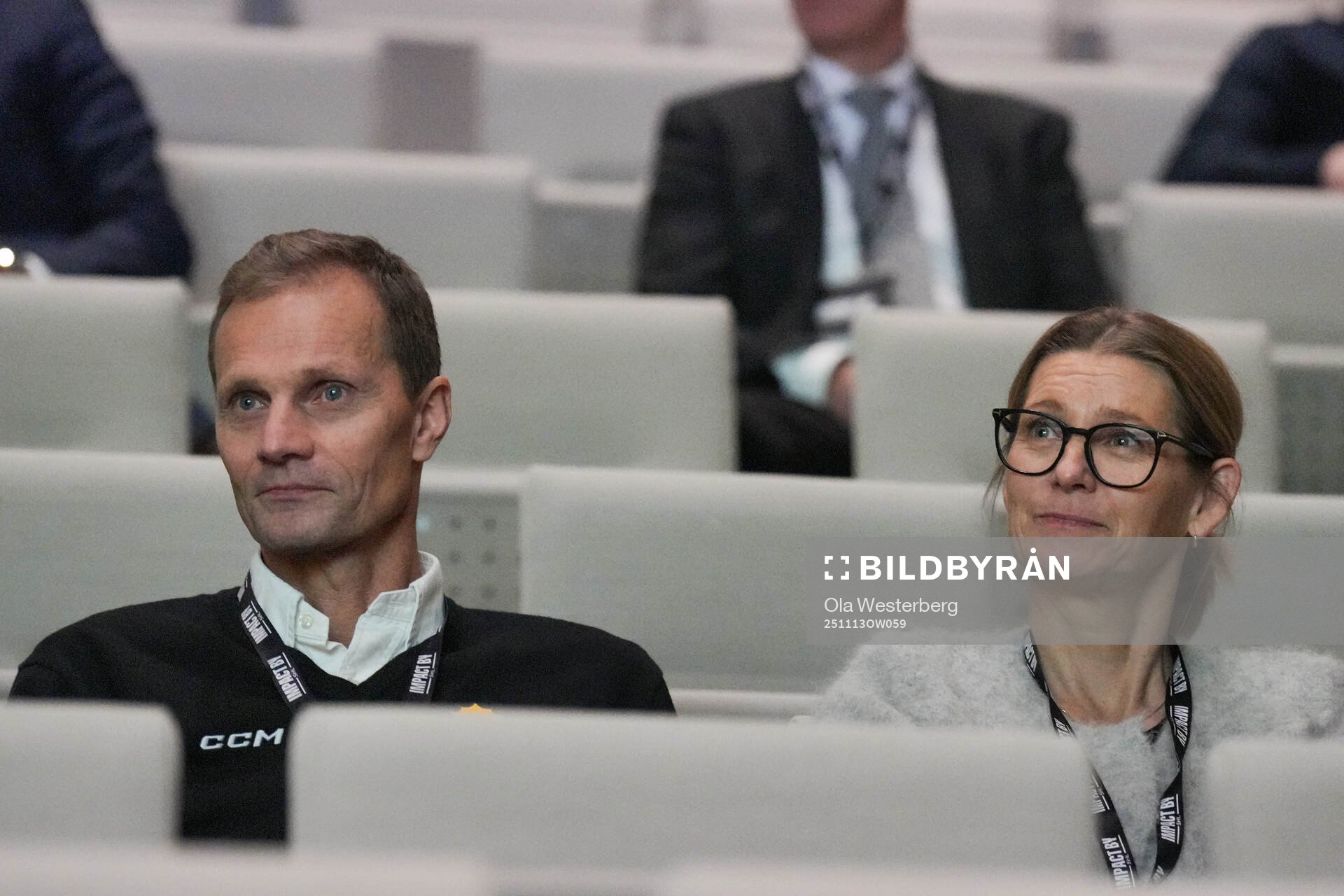 Daniel Fåhraeus, Klubbdirektör Skellefteå AIK, och Jenny