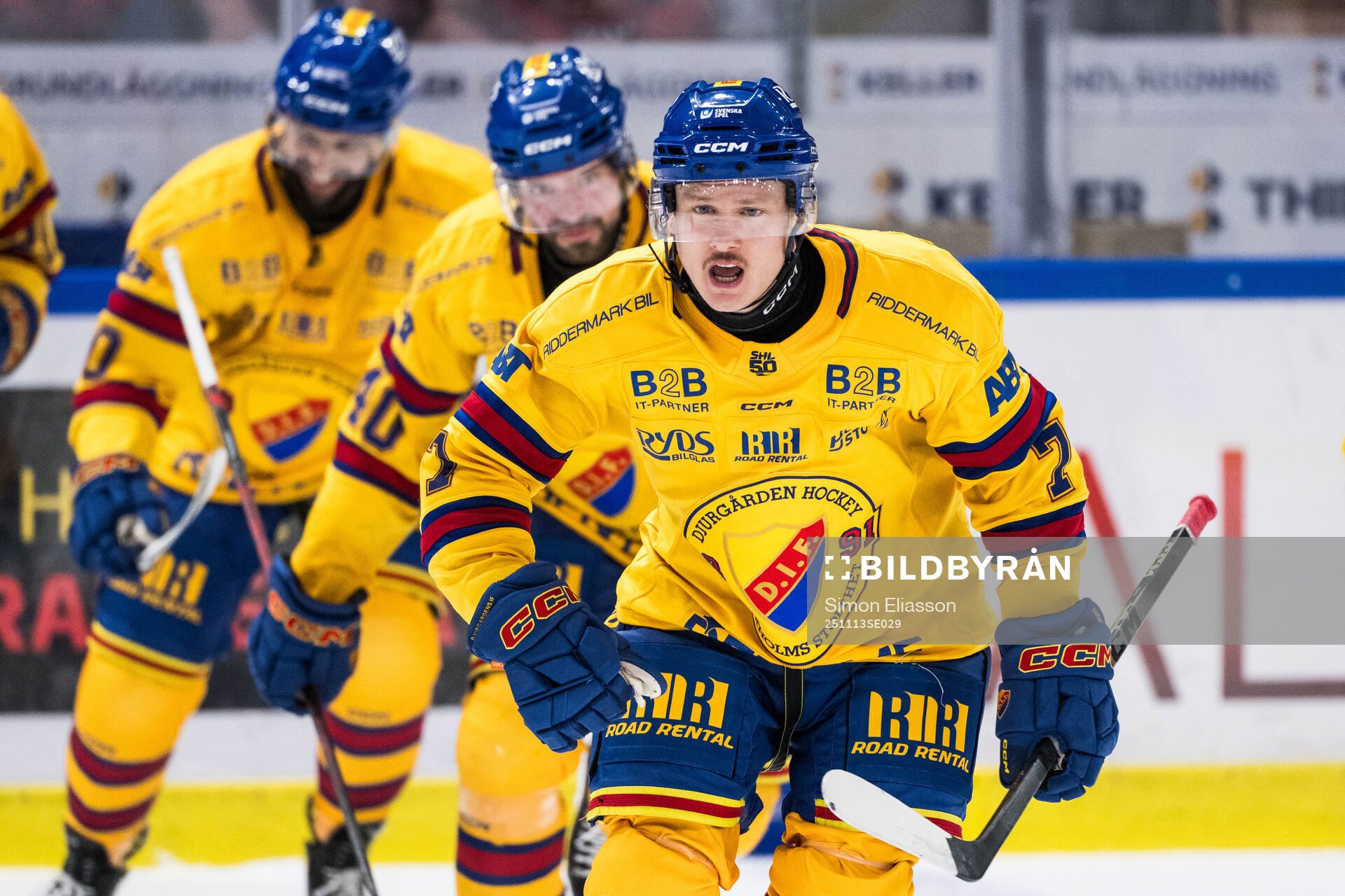 Djurgårdens Joseph Snively jublar