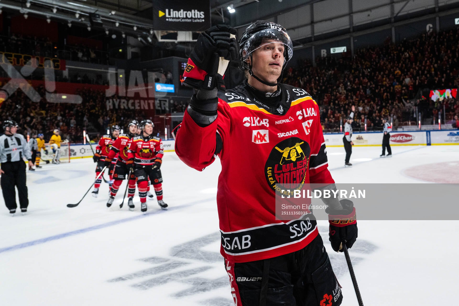 Luleås Markus Nurmi jublar