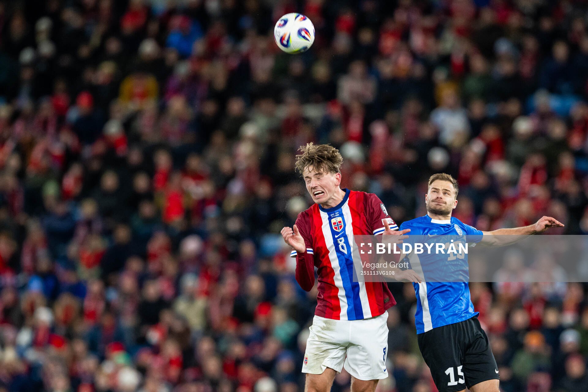 Sander Berge of Norway and Rauno Sappinen of Estonia