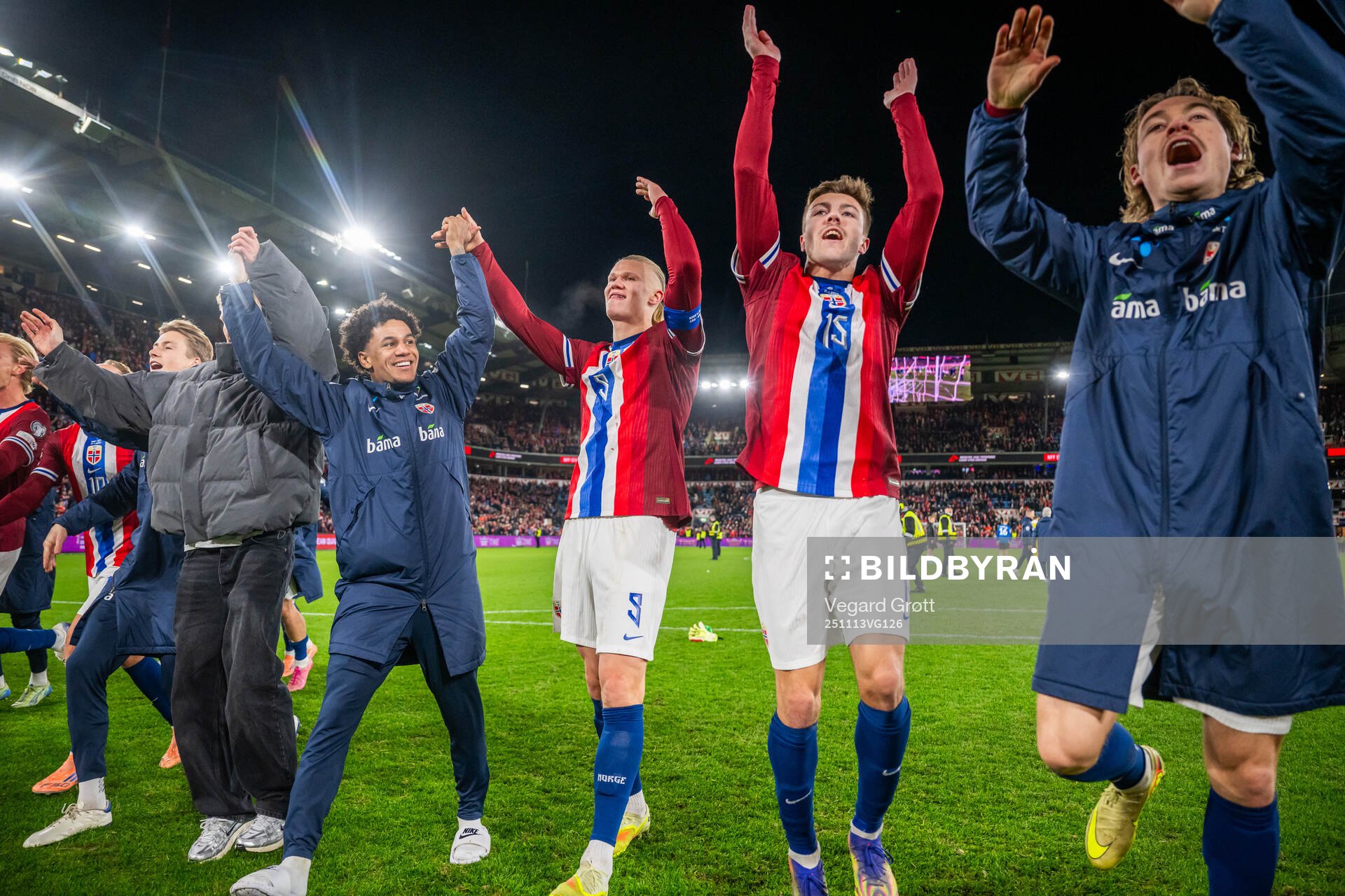 Oscar Bobb, Erling Braut Haaland, Fredrik André Bjørkan