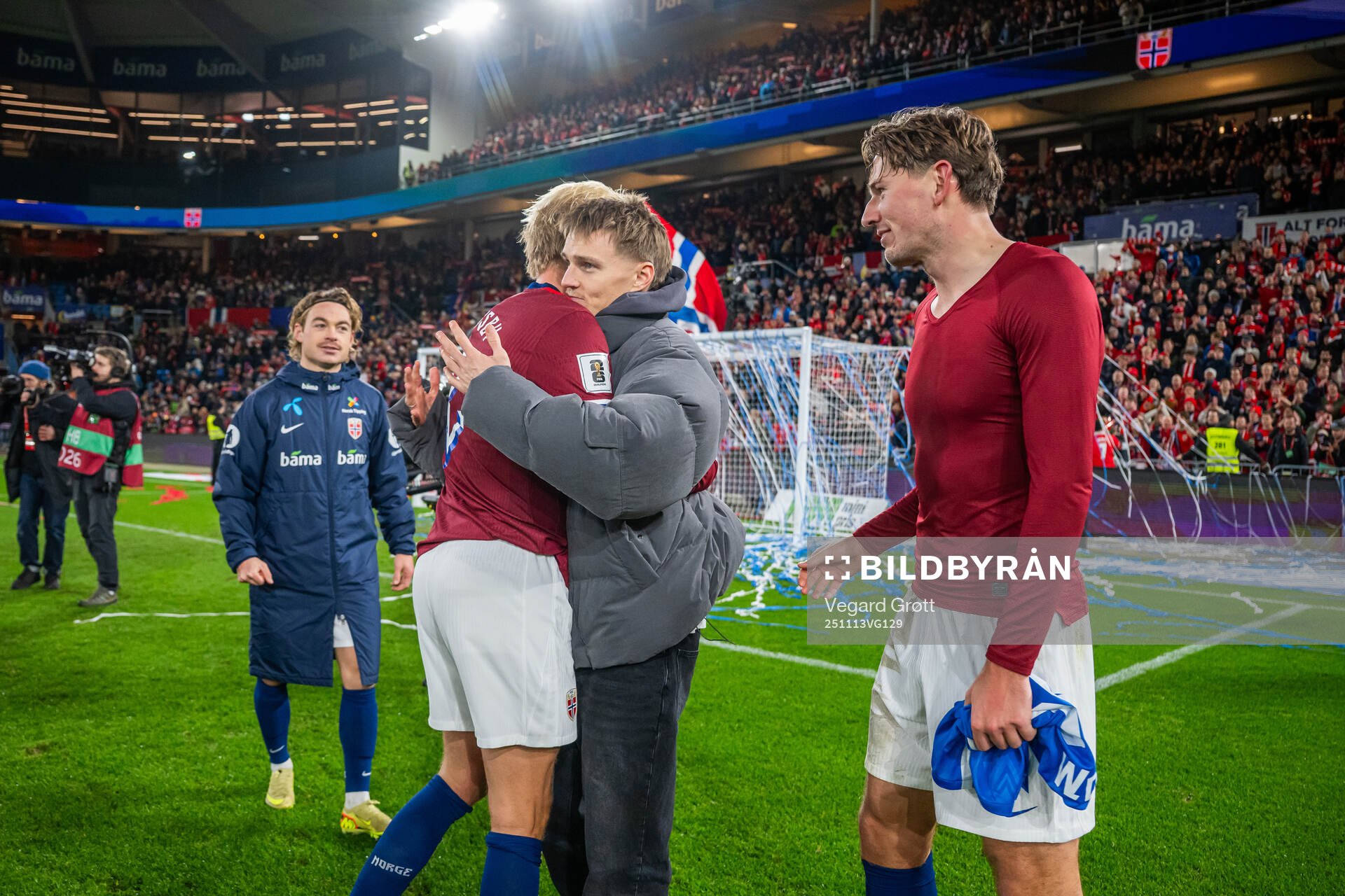 Patrick Berg, Morten Thorsby, Martin Ødegaard and Sander
