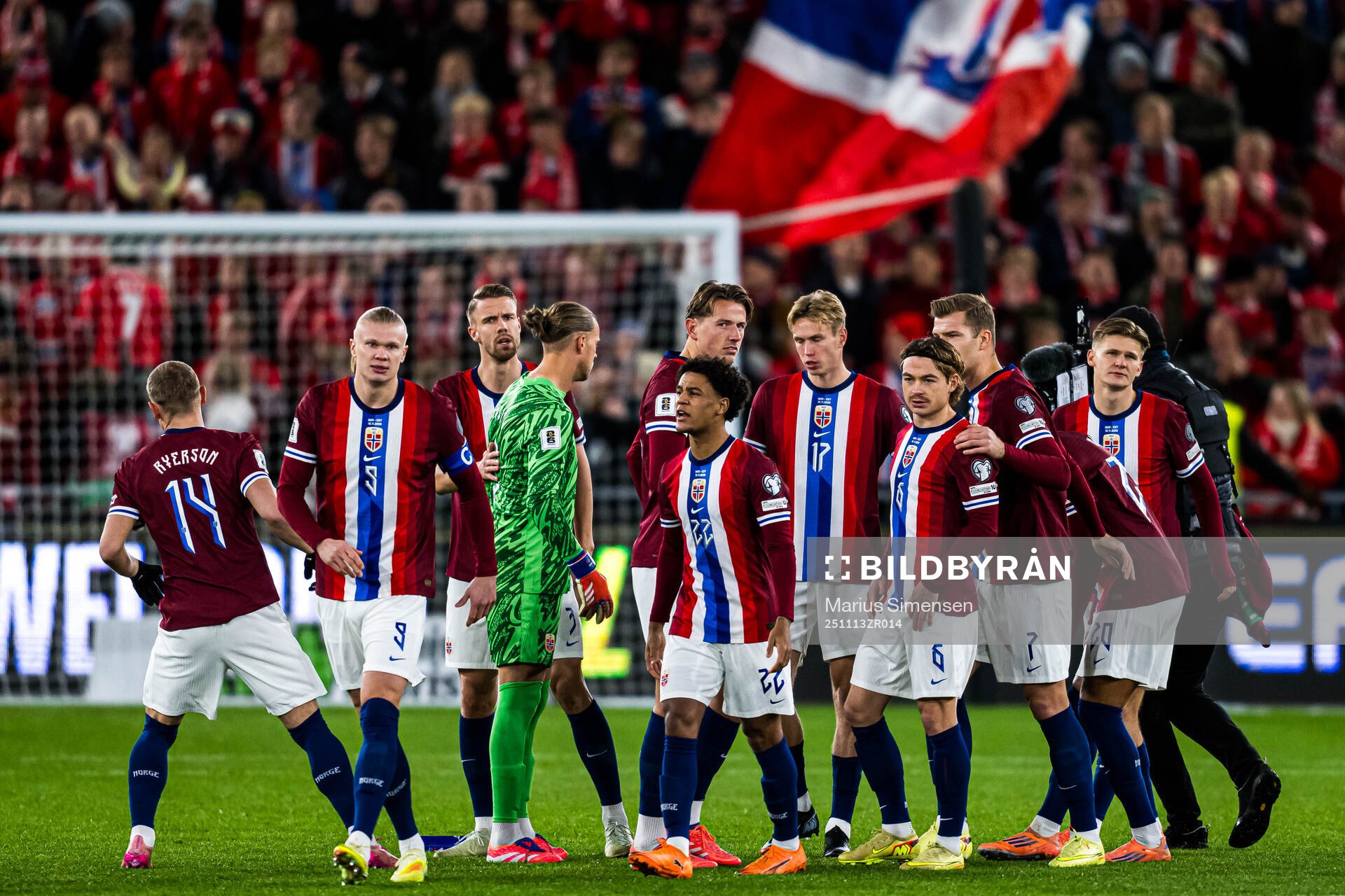 Erling Braut Haaland, Kristoffer Ajer, Sander Berge,
