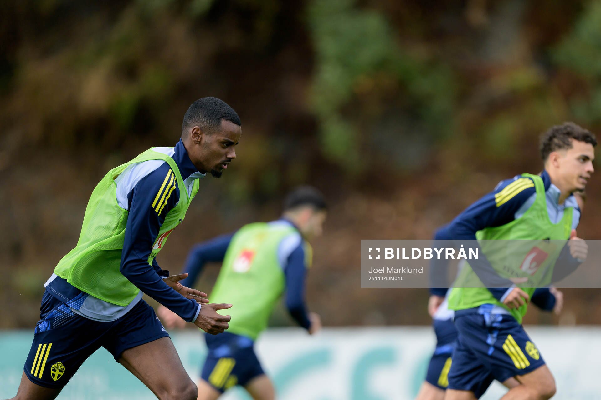 Alexander Isak of the Swedish national football team