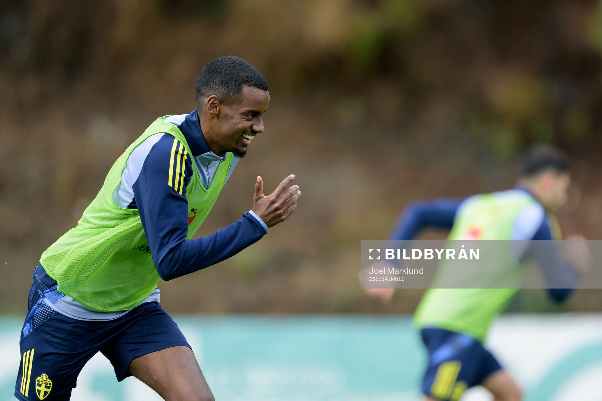 Alexander Isak of the Swedish national football team